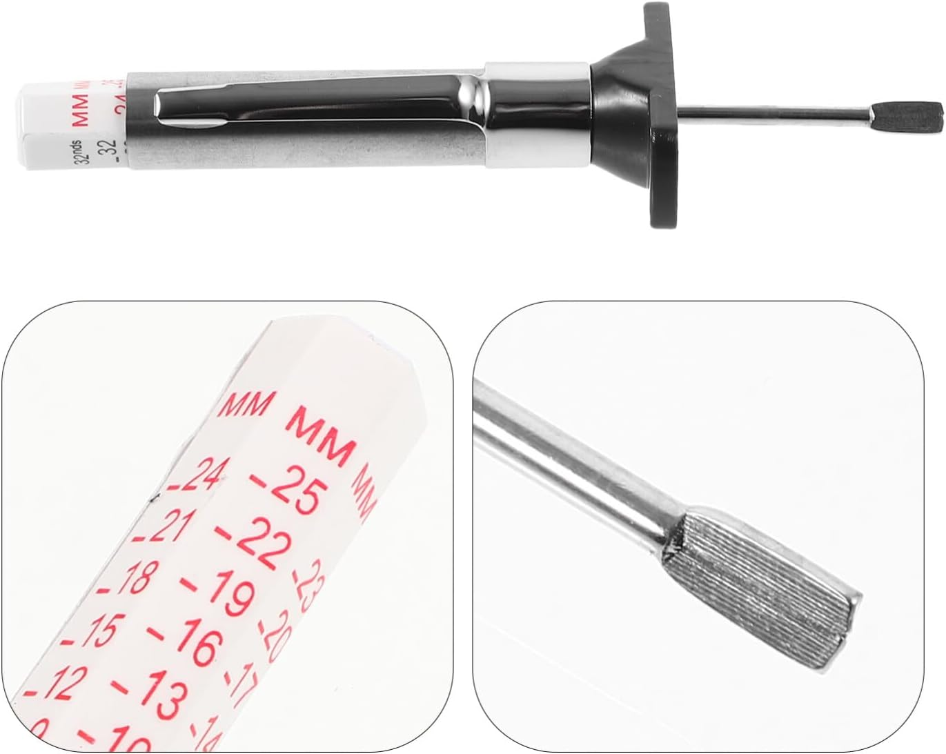 Gatuida Digital Tread Depth Gauge 0-25Mm Accuracy Automotive Tire Depth Tool Easy to Use for Mechanics Enthusiasts image number 3