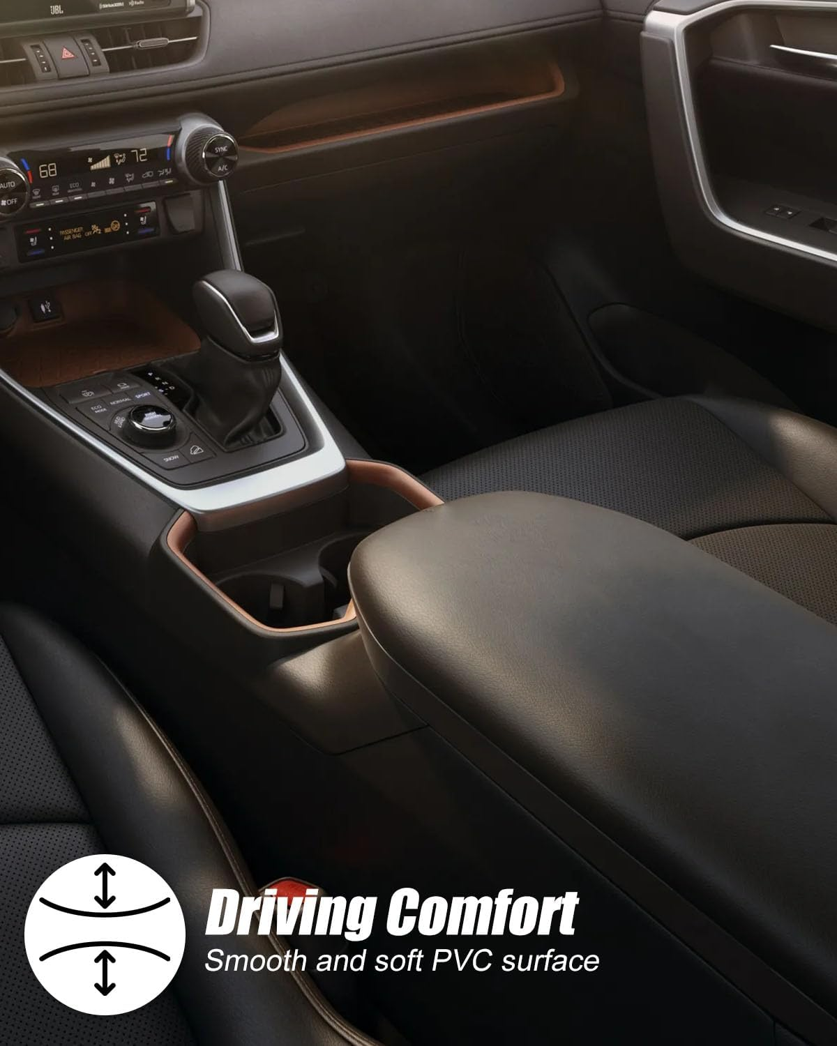 Center Console Lid Armrest Lid PVC Compatible with Toyota Rav4 2019-2023 Replace 58920-42010-C0 5892042010C0 image number 1