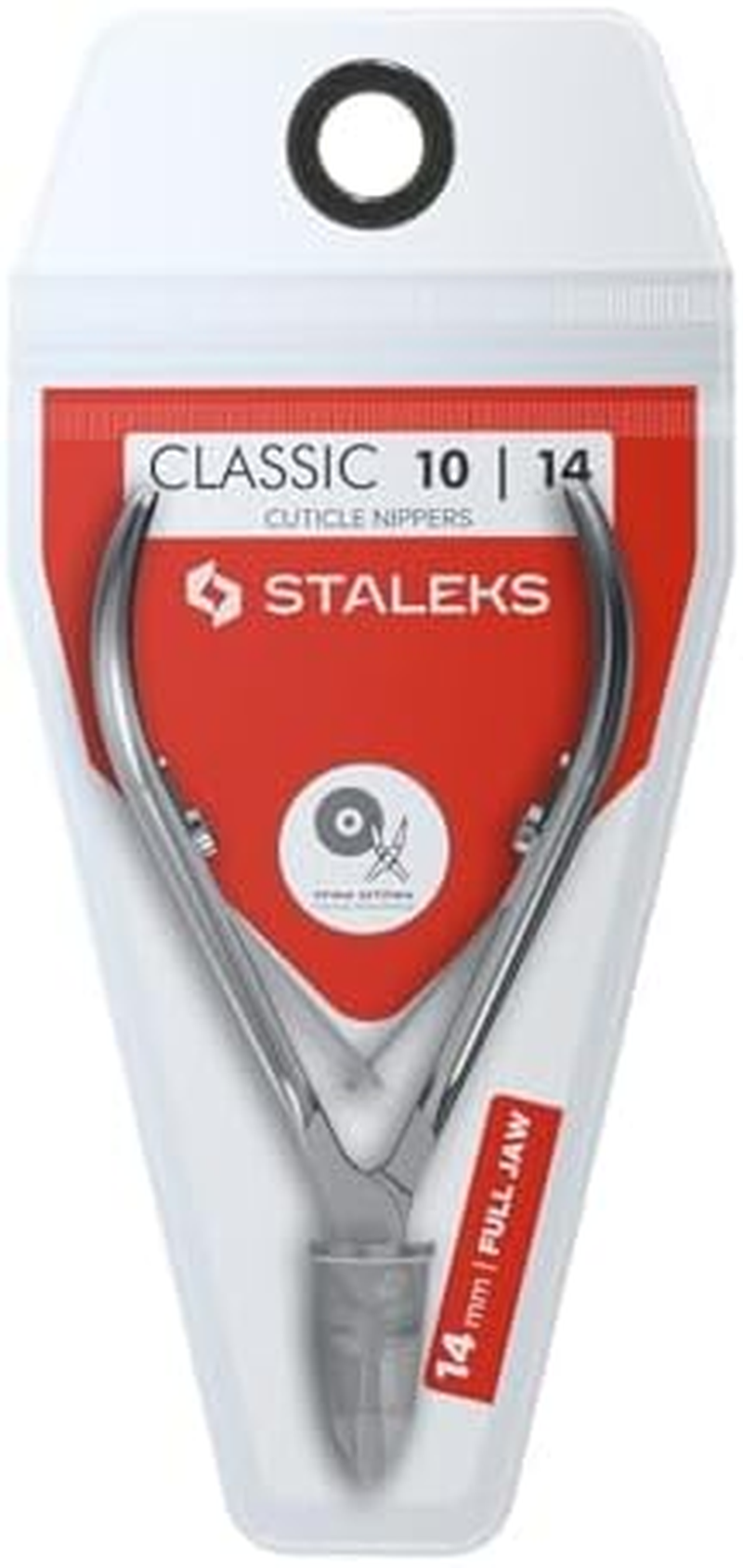 Staleks CLASSIC 10 Cuticle Nippers &ndash; 14 Mm Blades &ndash; Stainless Steel &ndash; Comfortable Grip &ndash; for Home Manicure and Pedicure