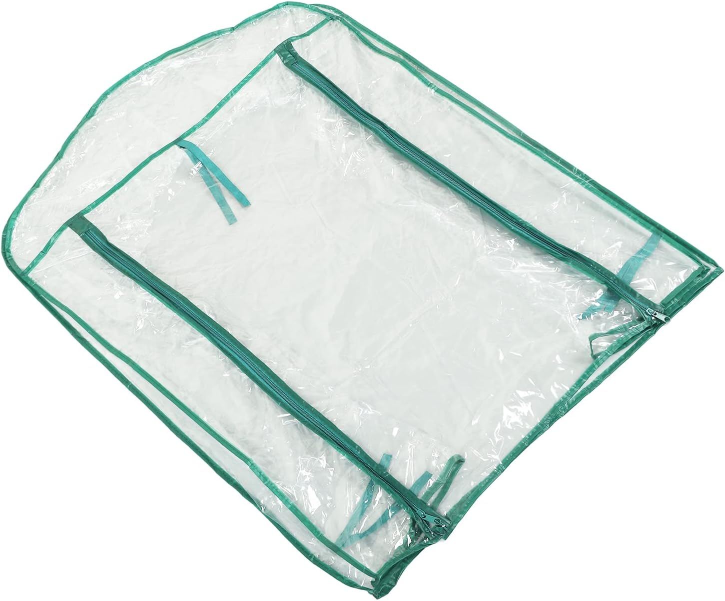 2 Tier Greenhouse Replacement Cover, 27.17X19.29X36.22In Clear PVC Greenhouse Replacement Cover with Zipper Door Waterproof Plant Greenhouse Cover for Outdoor Gardening image number 4