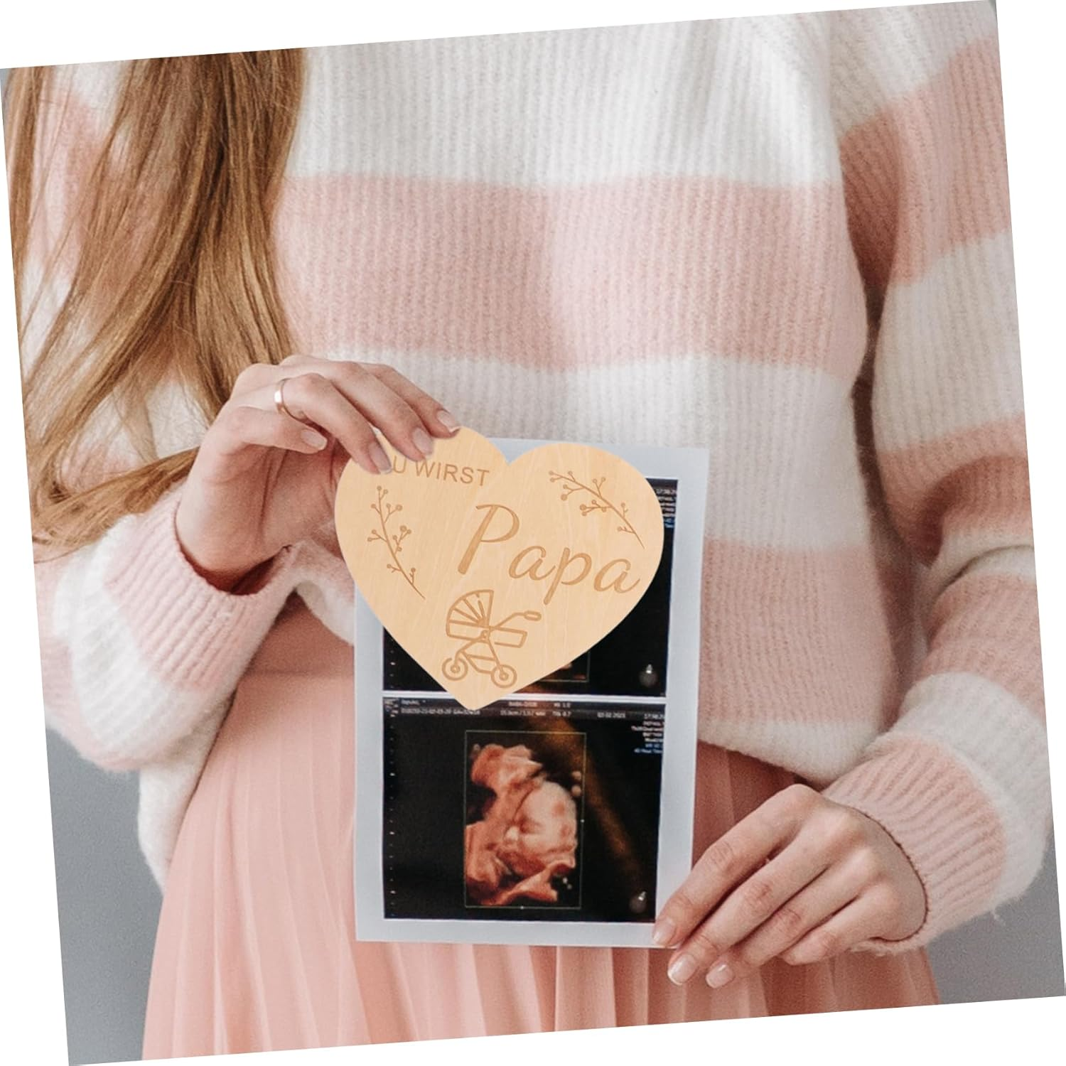 Kisangel Milestone Cards Birth Announcement Newborn Name Sign for Hospital Monthly Growth Record Cards for Boys Girls Pregnancy Announcement for Nursery Decor image number 5