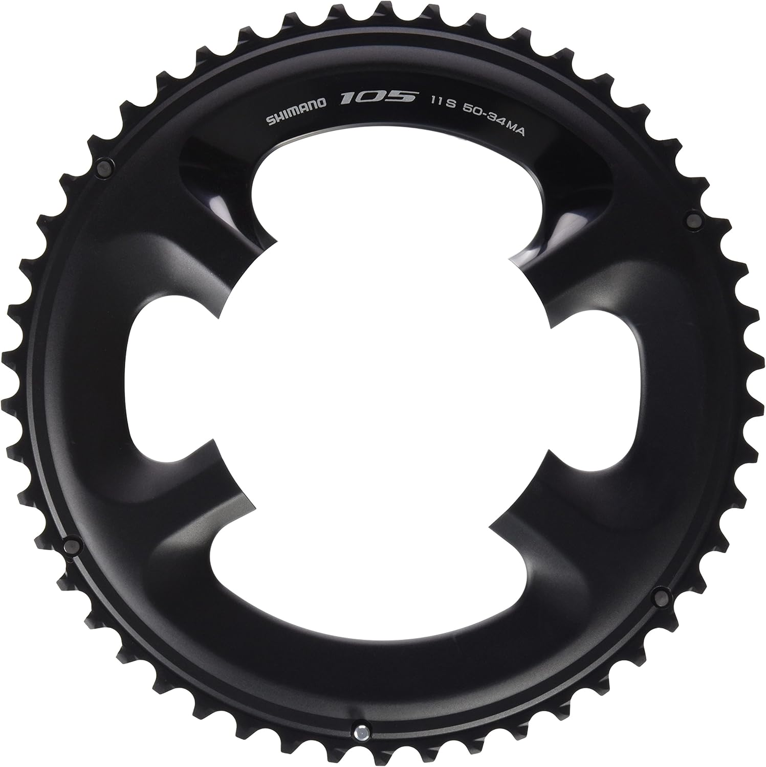 Shimano Chainring 50T-MA 105 FC-5800 for 50-34T Black image number 1