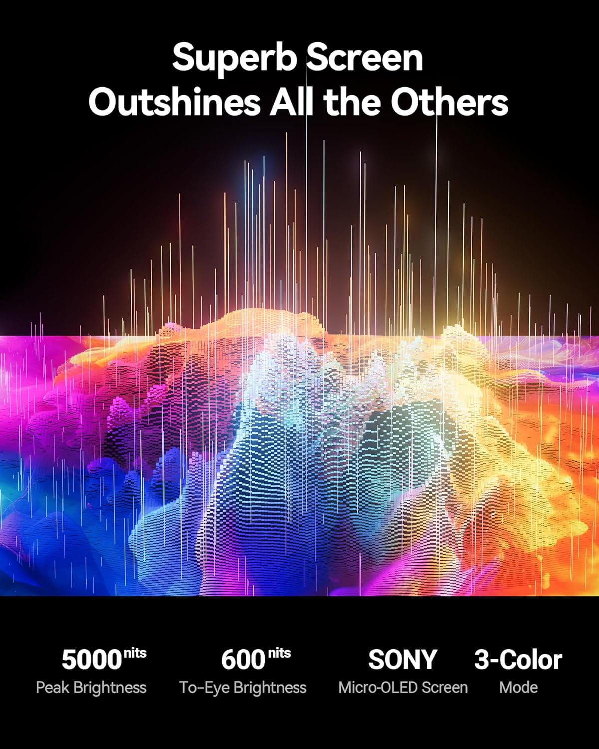 RAYNEO Air 2S XR Glasses - Smart Glasses with 201" Micro OLED, XR Glasses 120Hz 600Nits Brightness-2024 New-Model. image number 2