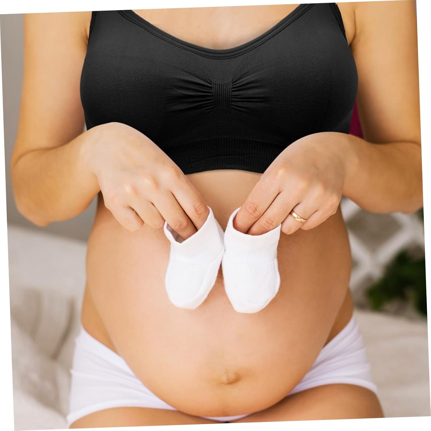 Ipetboom Maternity Nursing Bras with Extenders for Breastfeeding Comfortable and Stylish Breastfeeding Bras for Moms Skin image number 2