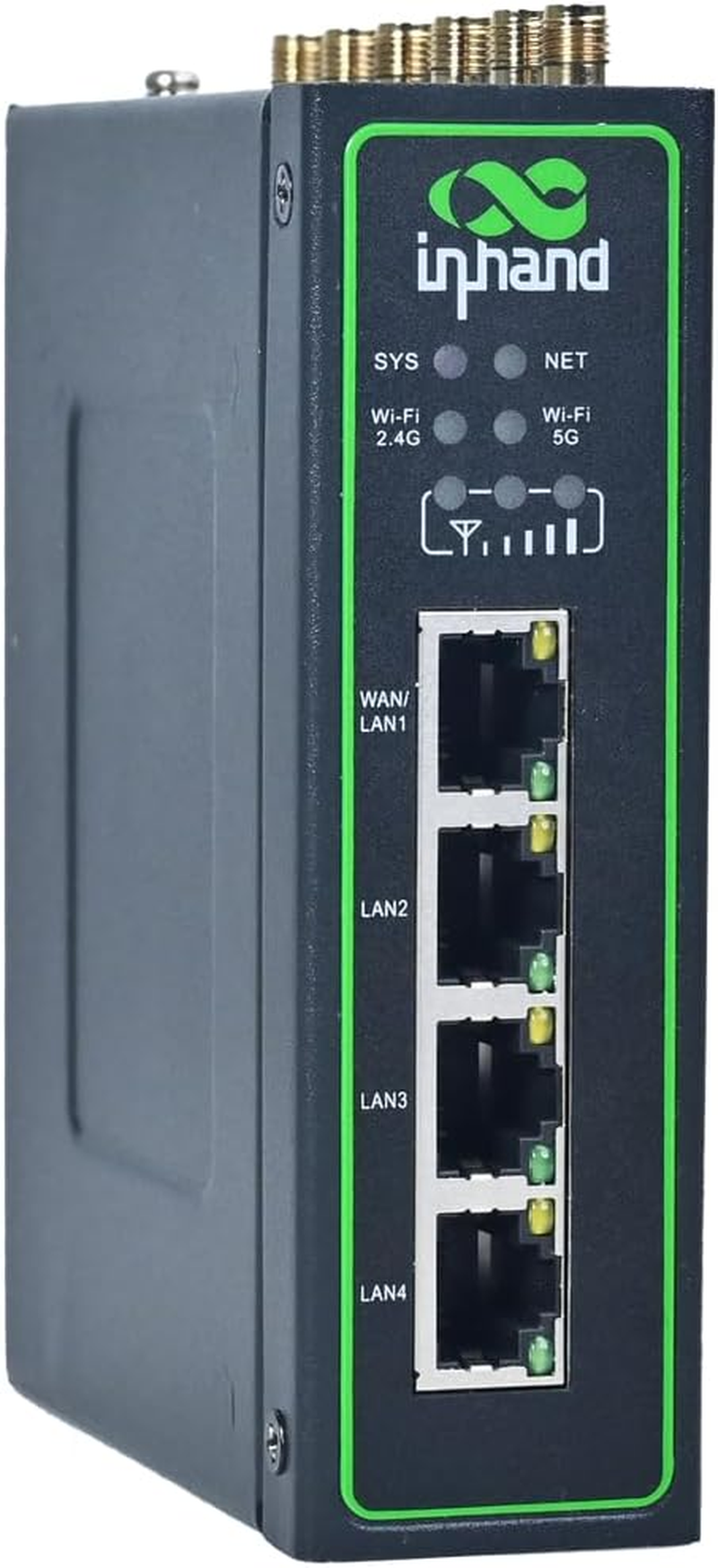 Inhand Networks IR624 Industrial 5G/4G Cellular Router, Dual Wi-Fi Band, Gigabit Ethernet, Cloud Managed, Iot Gateway RS232+RS485, VPN, MU-MIMO, Link-Backup, Dual Sim Unlocked image number 2