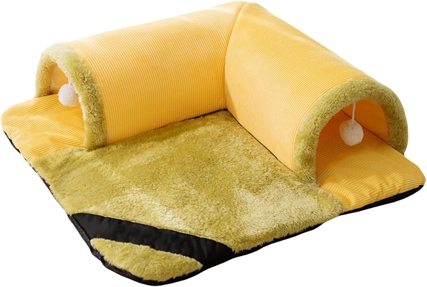 Hideaway Cat Tunnel, Enrichment Tunnel Bed, Fluffy Cat Nest, Washable Pet Play Space, Multi-Pet Tunnel Bed, Cozy Cat Hideout, Versatile Pet Enrichment, Secure Feline Retreat/90 image number 2