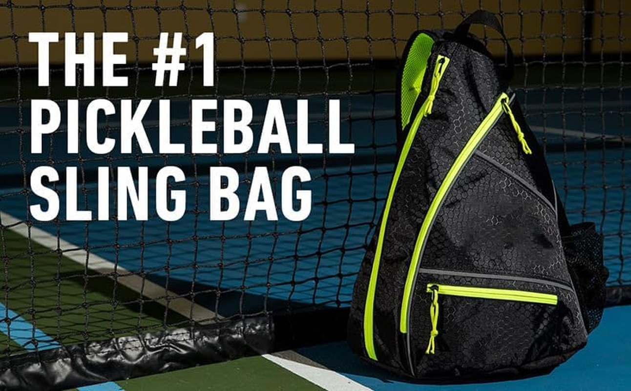 Pickleball Bag, Pickle Ball Bag with Upgraded Zippers and Capacity, Padded Pickleball Backpack, Adjustable Pickleball Paddle Bag, Pickleball Sling Bag (Bag Only) image number 2