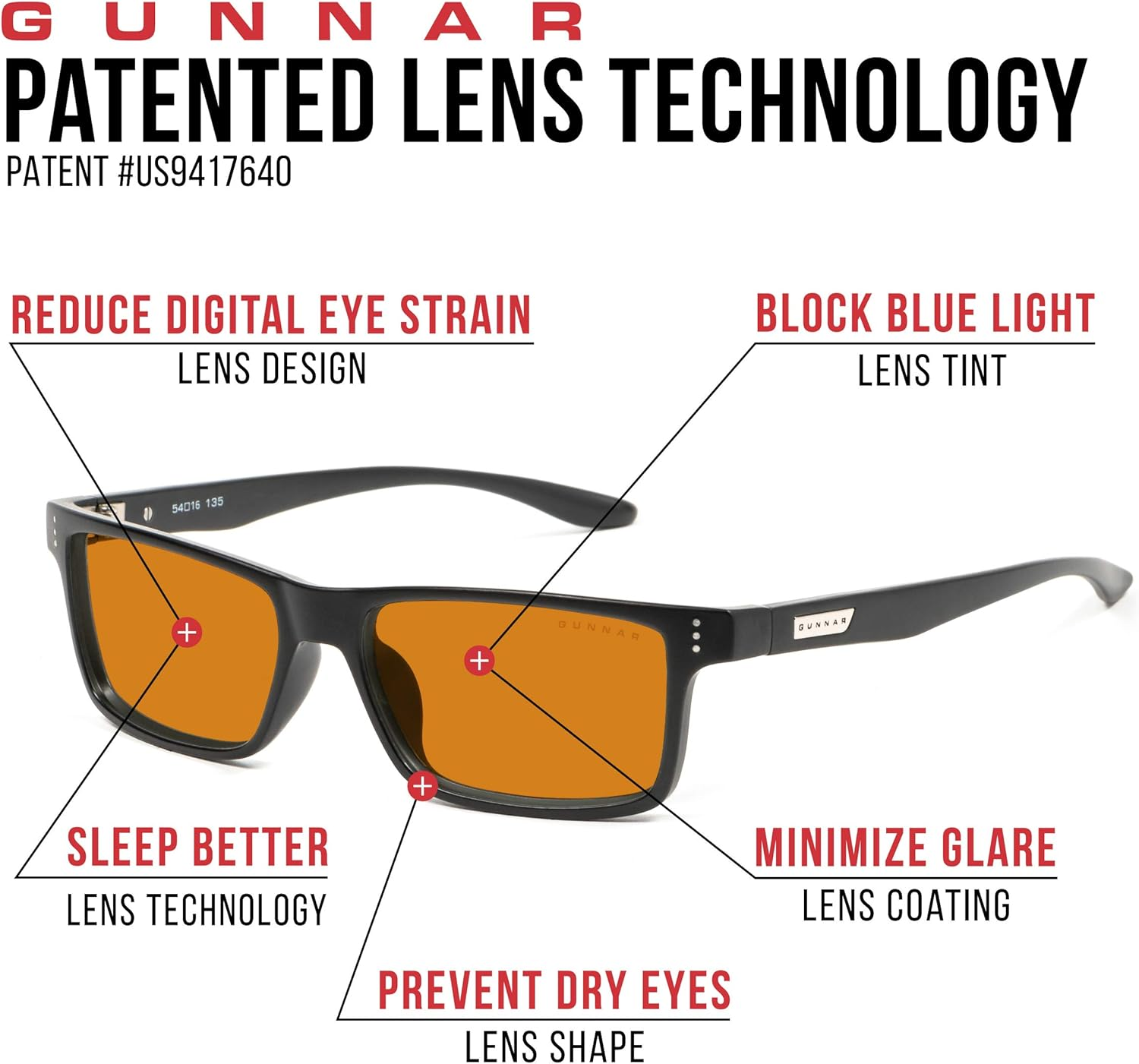 PC Accessory: GUNNAR Signature Computer Glasses, Vertexonyxambermax for PC image number 3