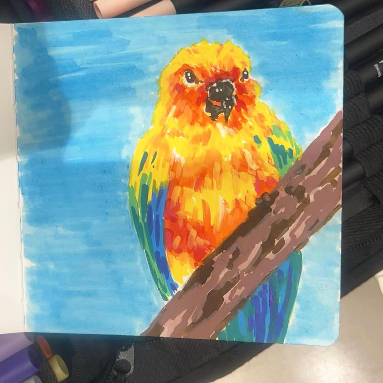 ZDY Dual Brush Pen Art Markers,72 Colored Highlighter Pen Brush and Fine Tip Markers for Kids Adult Coloring Books Bullet Journals Planners, Note Taking Coloring Writing, DIY Card Making image number 5