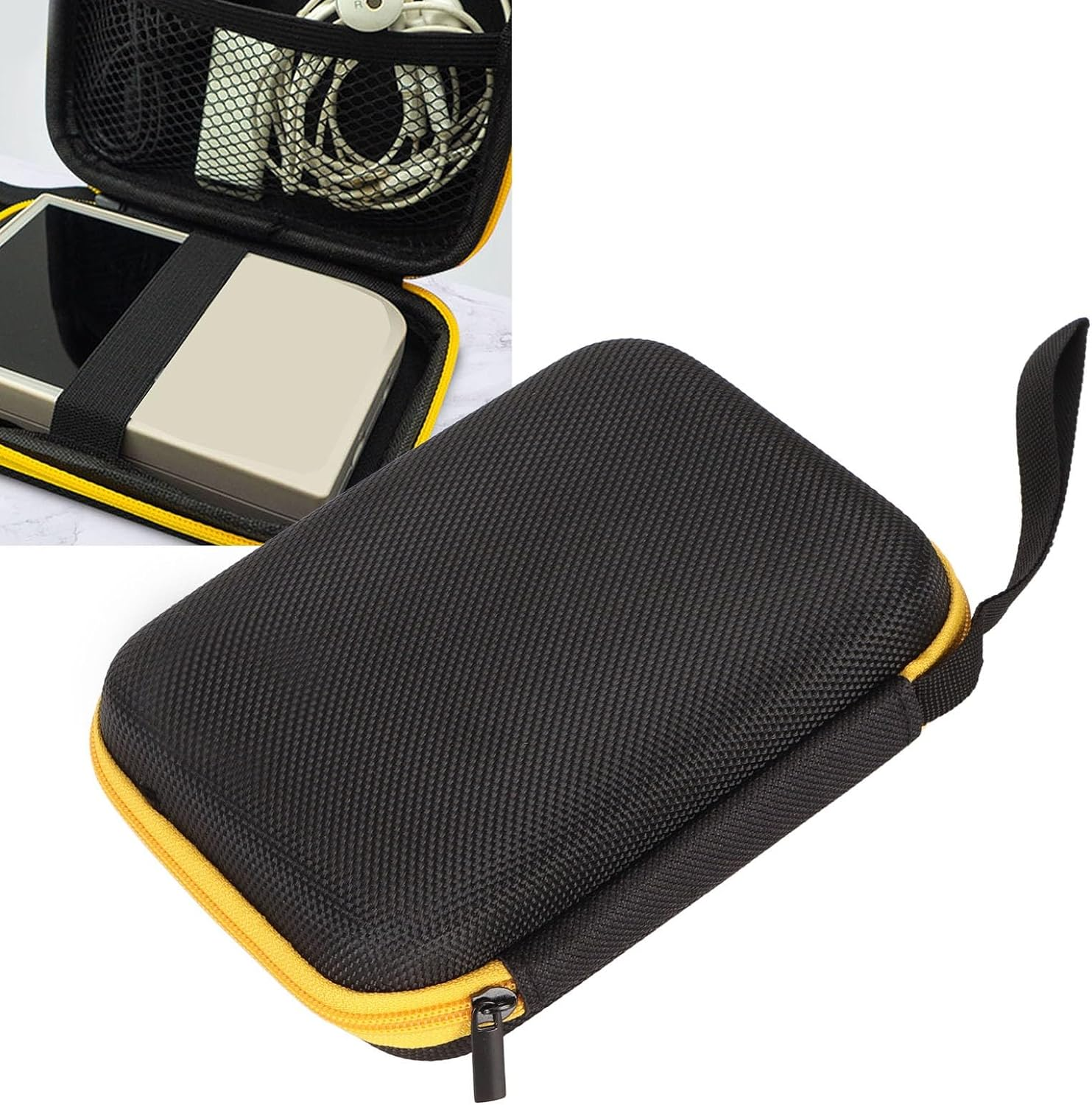 Hard Portable Travel Case for Miyoo Mini plus Handheld Game Console, 360 Degree Portable Carrying Storage Case for Miyoo Mini plus RG35XX image number 1