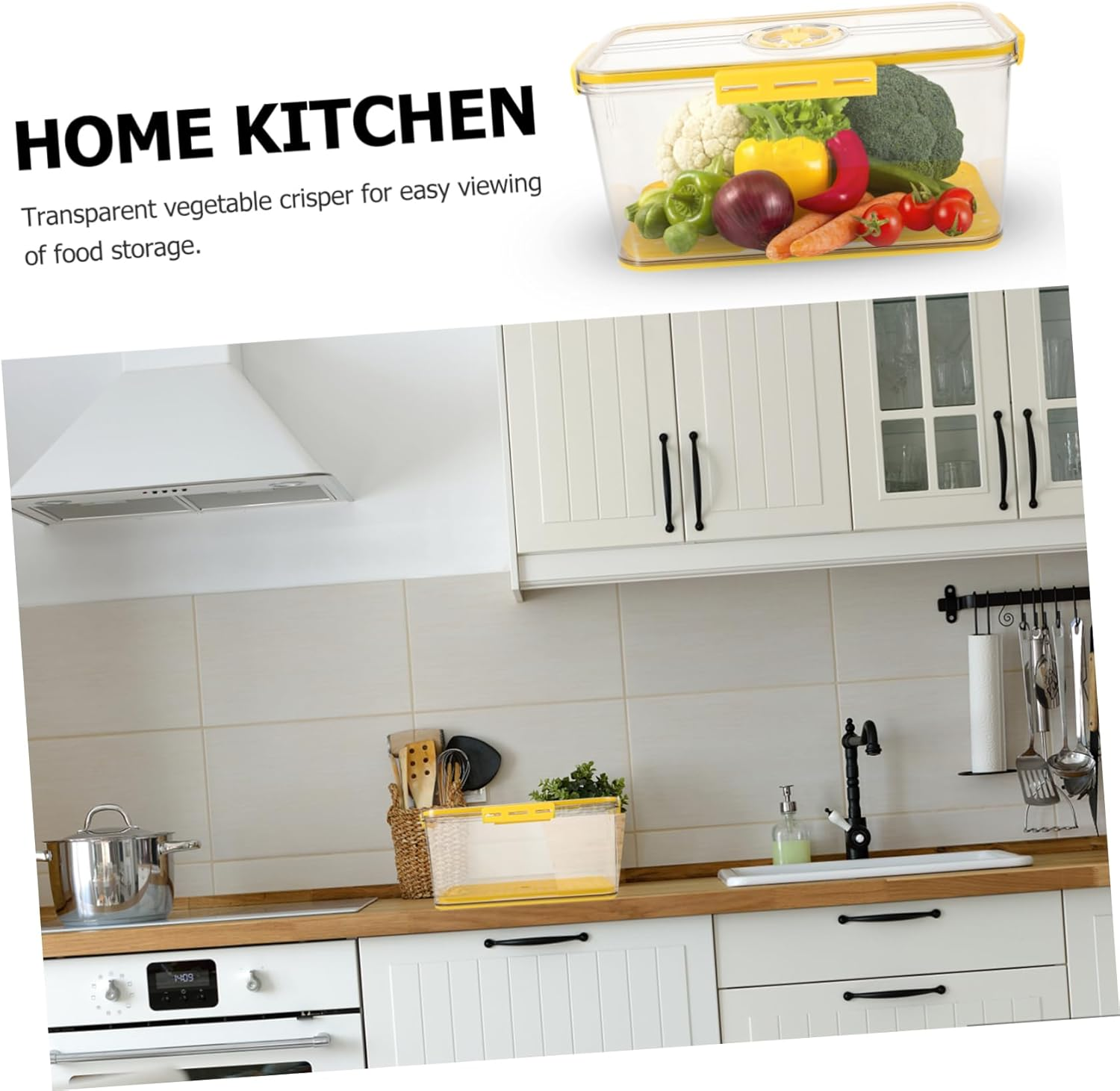 GRADENEVE Bread Box with Timing Lid and Airtight Seal Reusable Toast Storage Container for Fridge and Freezer Keeping Bread Fresh Easy to Clean Kitchen Food Organizer image number 1