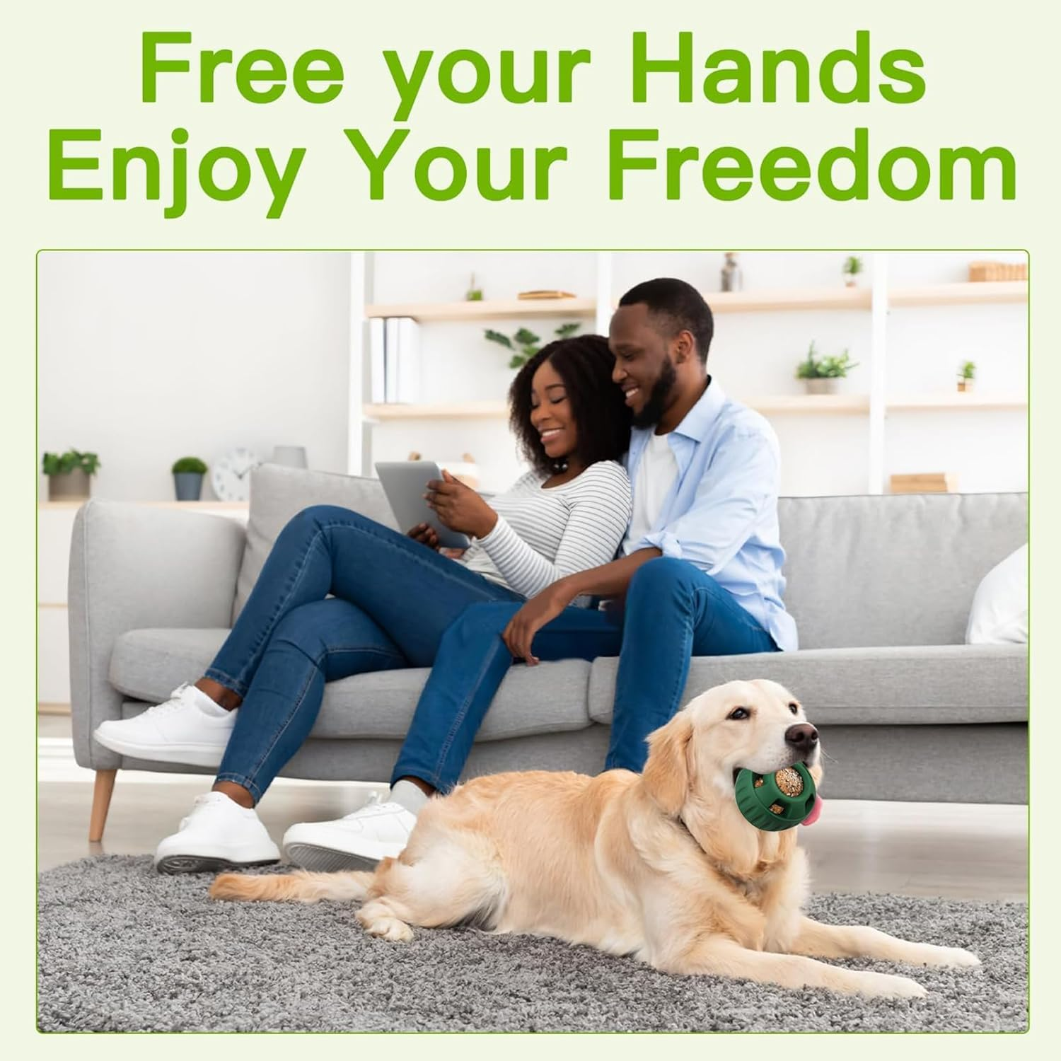 Lick Ball Dog, Food Ball for Dogs, Dog Toy with 1 Tray, Lick Ball for Dogs, Reusable Interactive Dog Chew Toy, Toy for Dogs, Easy to Clean, Distract Your Puppies image number 5