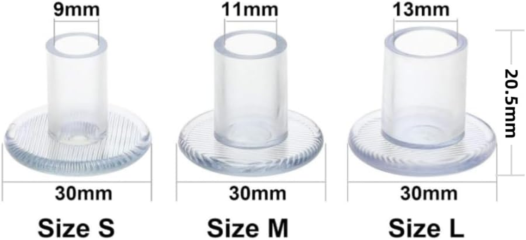 30 Pairs High Heel Protector for Grass, Heel Guards Stoppers for Shoes for Wedding for Women Wedding Shoes Stops Sinking into Grass(Small/Middle/Large) image number 1