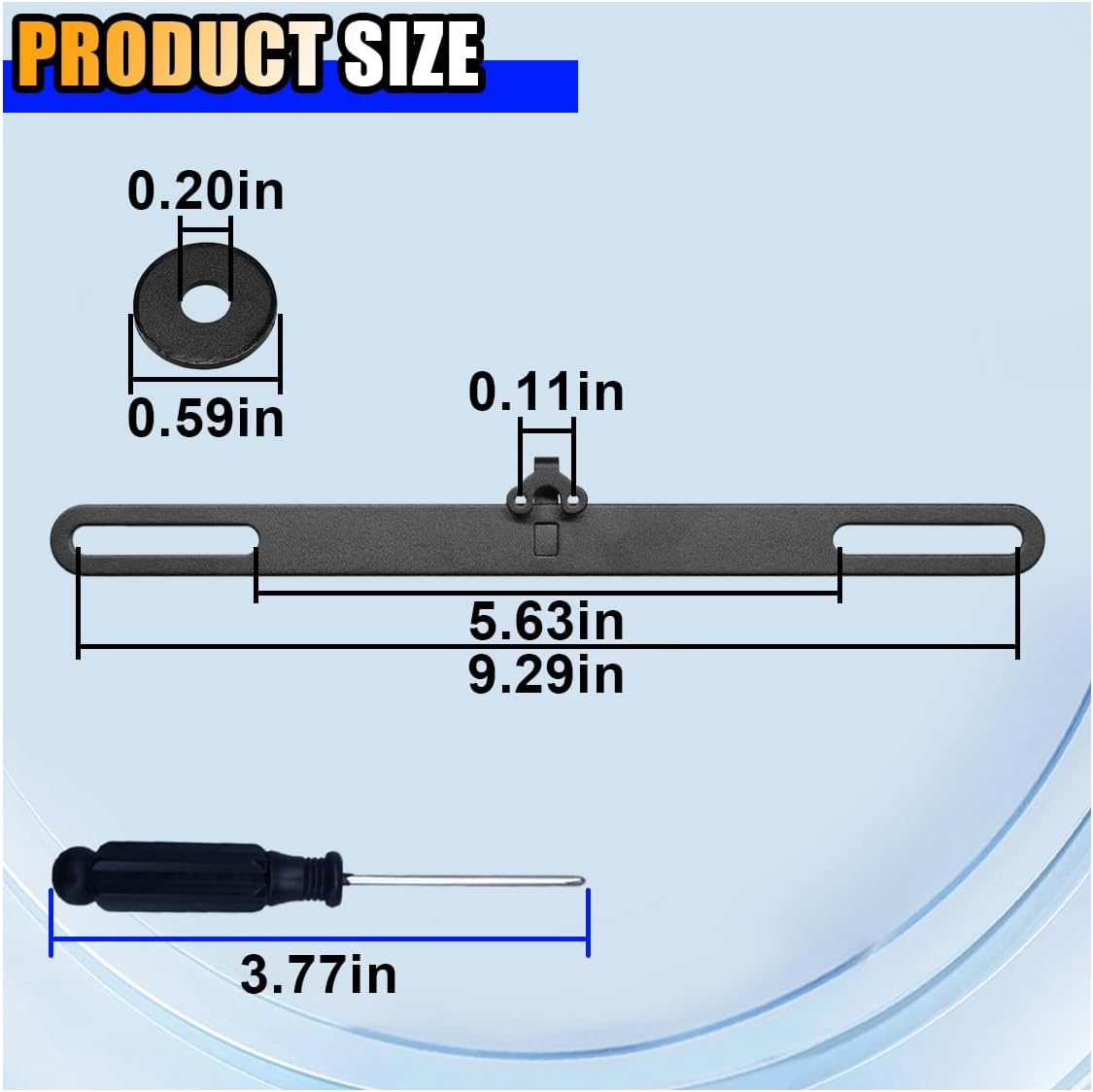 Reverse Rear Camera License Plate Bracket, Universal Dash Cam Mirror Camera Kit Accessories, Compatible with Rear Cameras, Mounting Type: Bracket Mount, Compatible Vehicle Type: Automobile image number 5