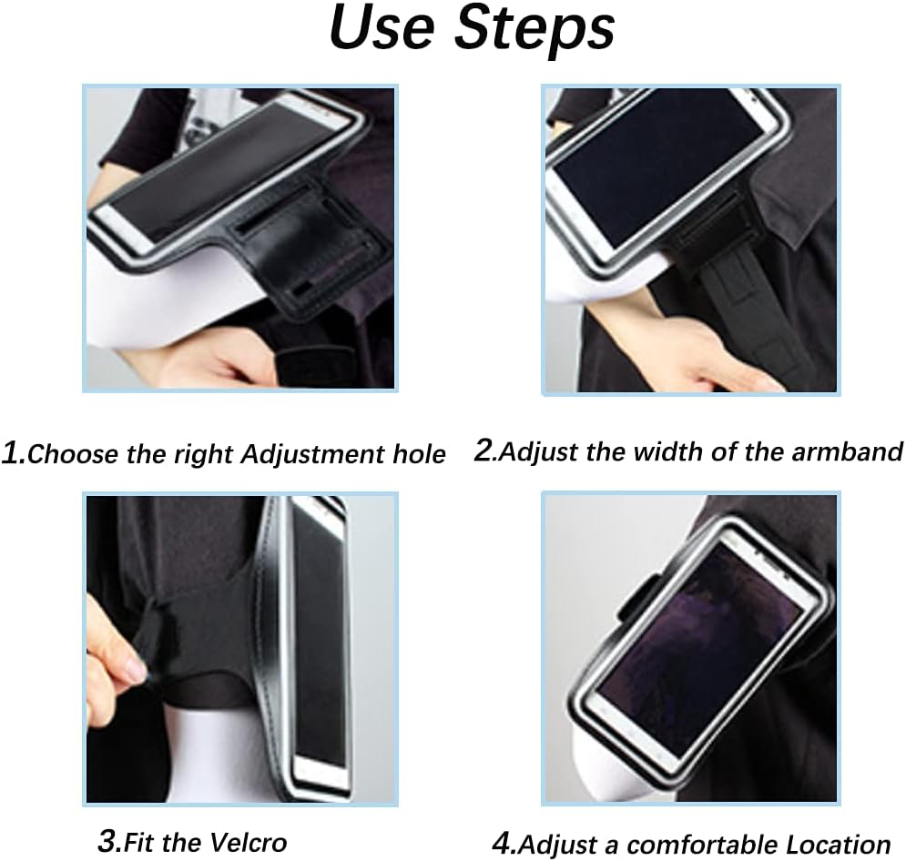 Sport Armband Mobile Phone, Armband Arm Pocket, Sport Armband Mobile Phone Case, Sweatproof Running Armband for Iphone, Huawei, Xiaomi, LG, Samsung Galaxy Smartphone, up to 6.5 " image number 5