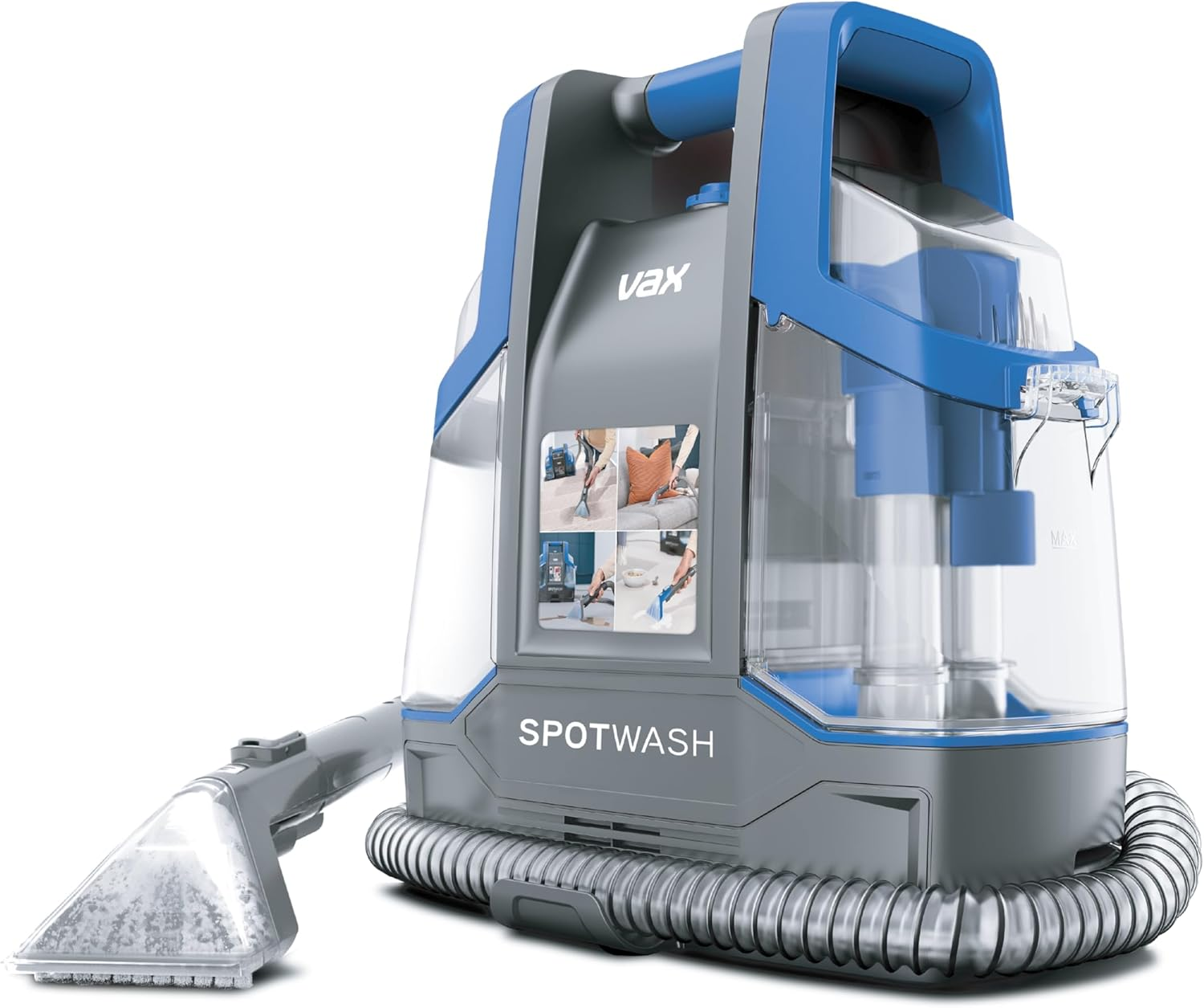 Vax Spotwash Spot Cleaner, Car, Upholstery, Sofa and Carpet Cleaning Machine, Portable and Compact Design, Included Solution Removes Spills & Stains