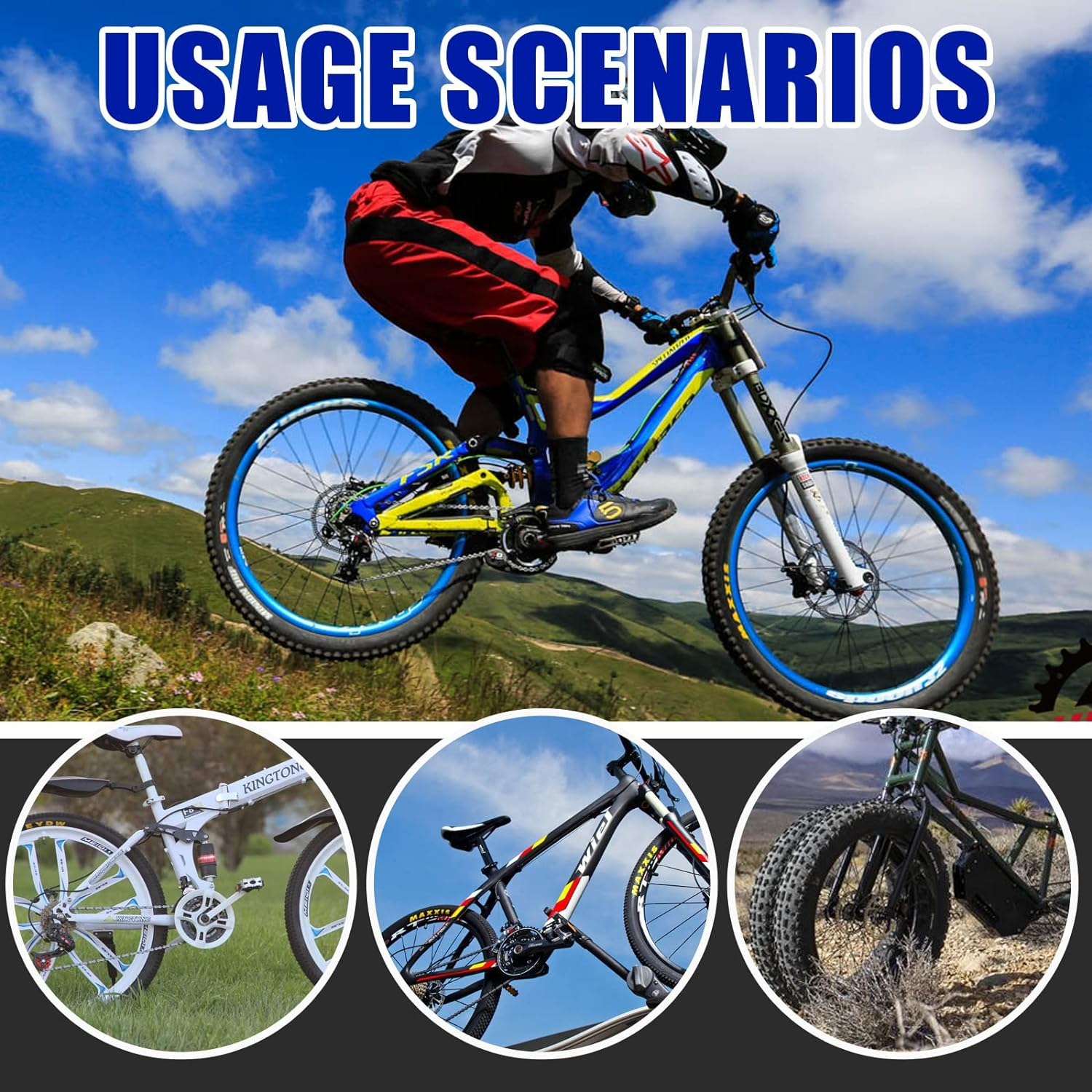 Glarks 15Pcs Bike Fork Star Nut Headset Spacer Installation Tool Kit, Bike Fork Installer Setting Tool and Rubber Hammers with Star Nuts and 3/5/10/15/20Mm Bicycle Carbon Fiber Headset Spacer Kit image number 5