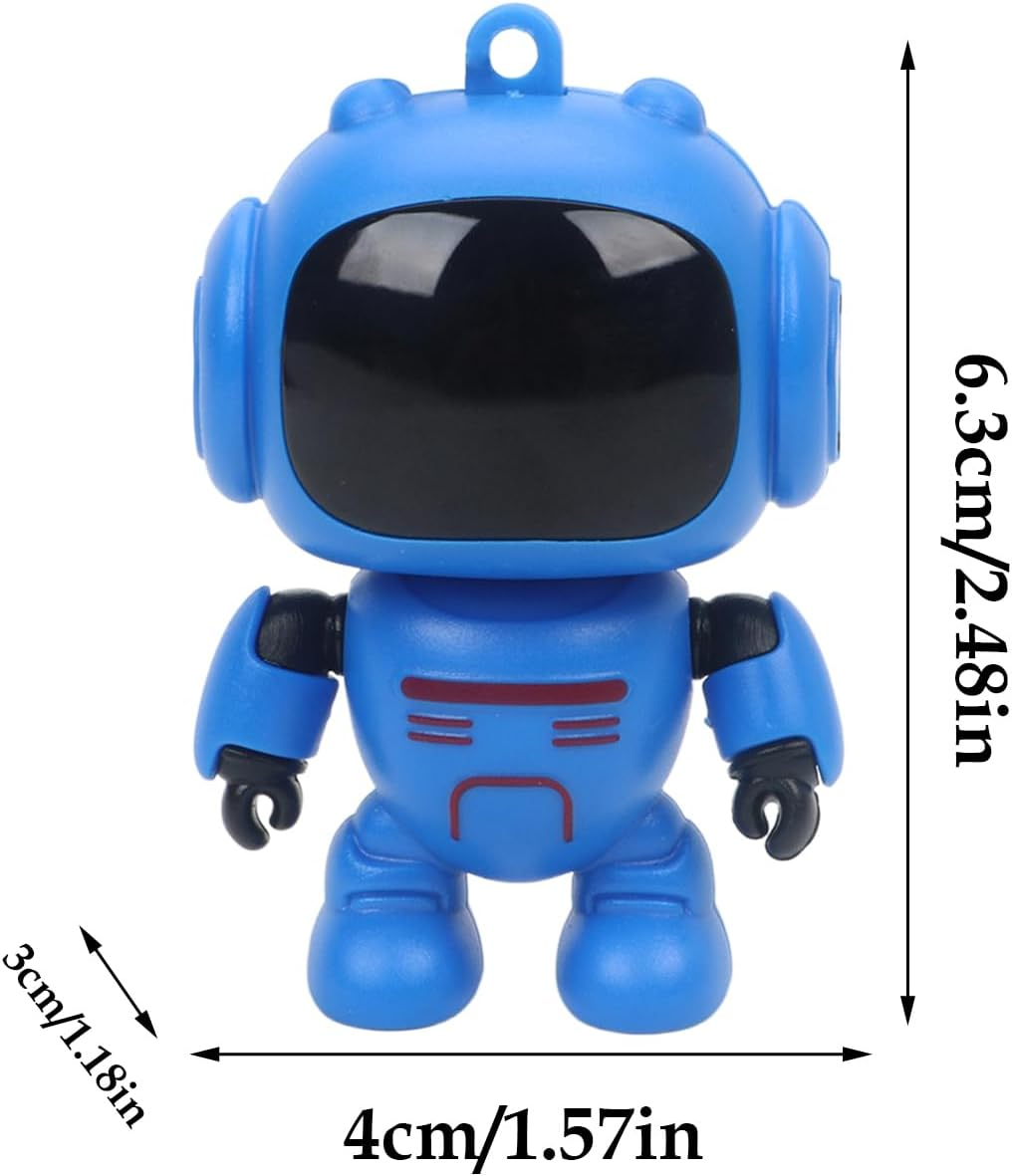 Backpack Keychain | Joint Movable Robot Wallet Pendant - Luminous Eyes Design Purse Keychain | for Men Bag Wallet Schoolbag Handbag Decoration Home Travel