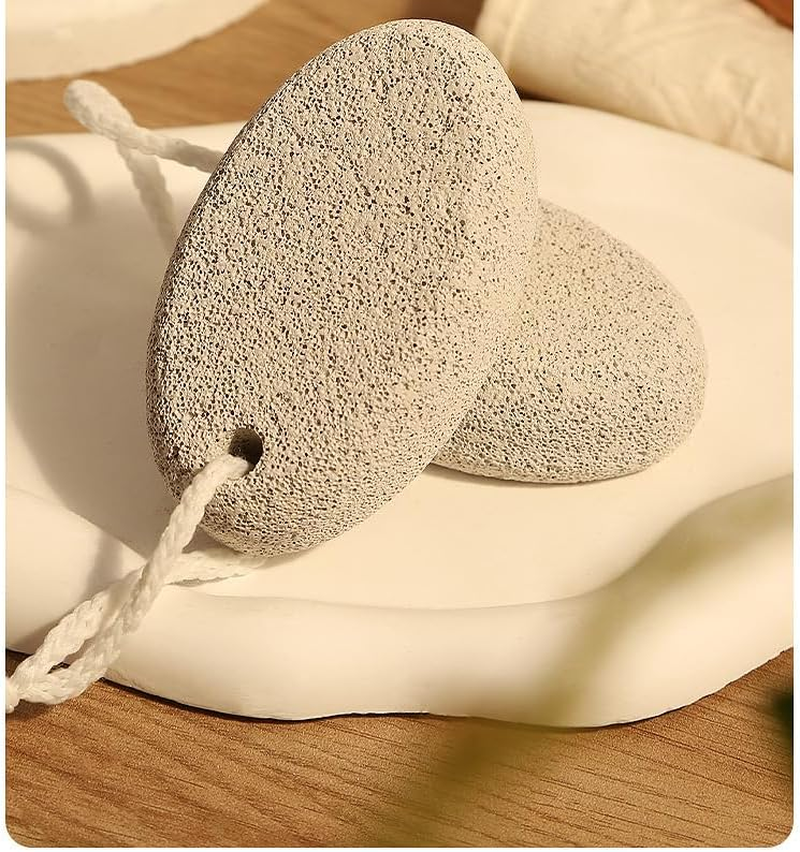 Volcanic Stone Grinding Foot Stone for Feet, 2-Pack Pedicure Tools Hard Skin Callus Remover for Feet and Hands (Grey, One Size) image number 1