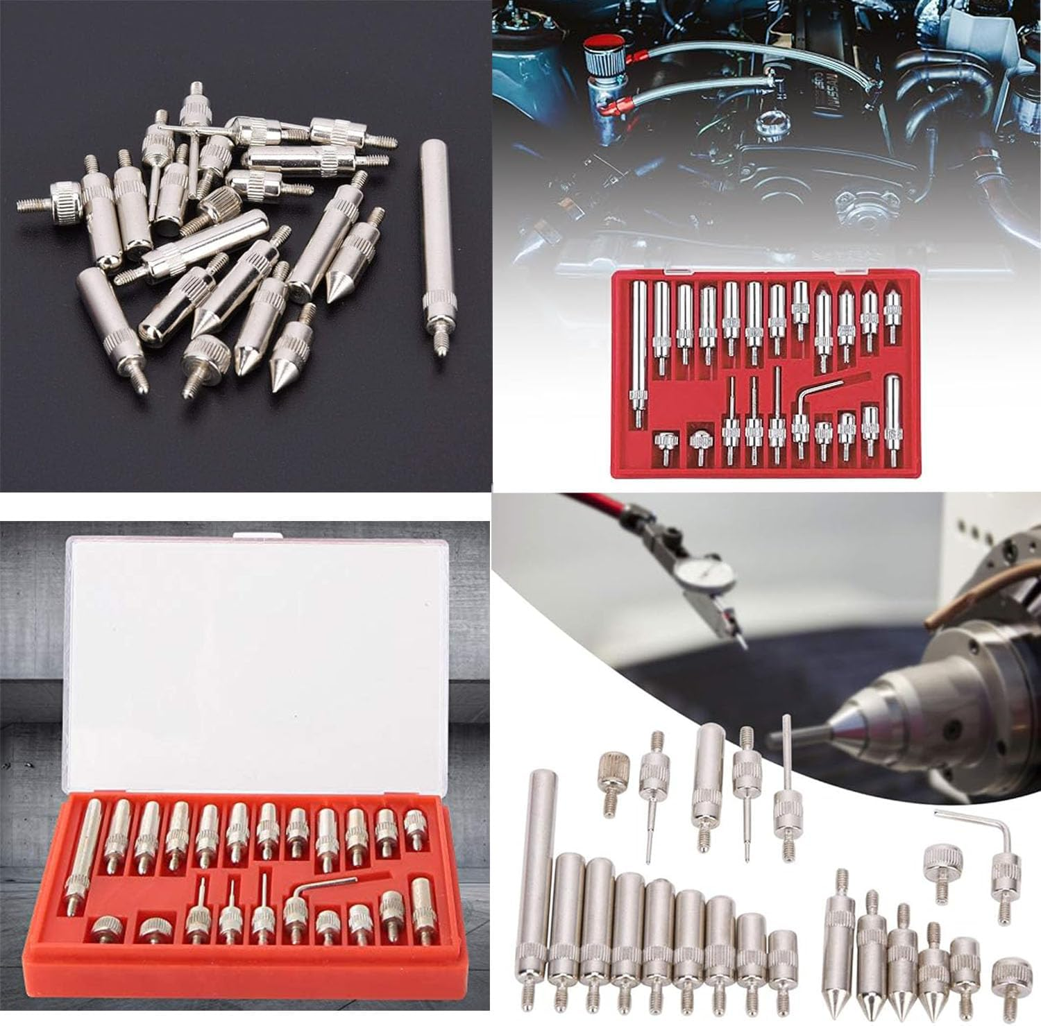 1Set Dial Indicator Extension Set Precision Measuring Tool Kit for Automotive Mechanical Processing and DIY Projects Durable Tips High Accuracy User Friendly Design and Automotive Applications image number 1