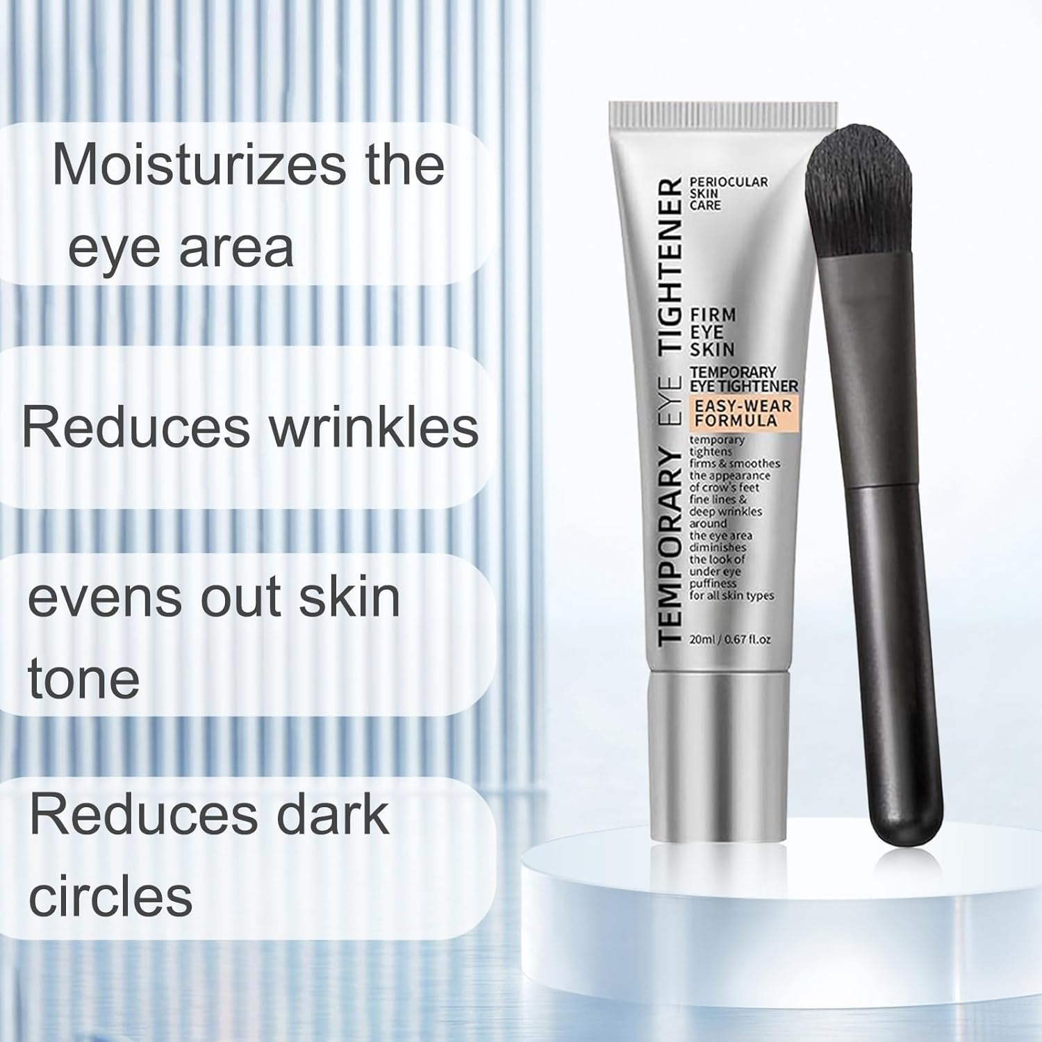 Perfection Eye Tightener - Instant Firming Primer with Hyaluronic Acid & Vitamin E, Easy-Wear Formula for Ultimate Lift & Smooth Finish, Hydrates & Refreshes Tired Eyes (2Pcs) image number 3