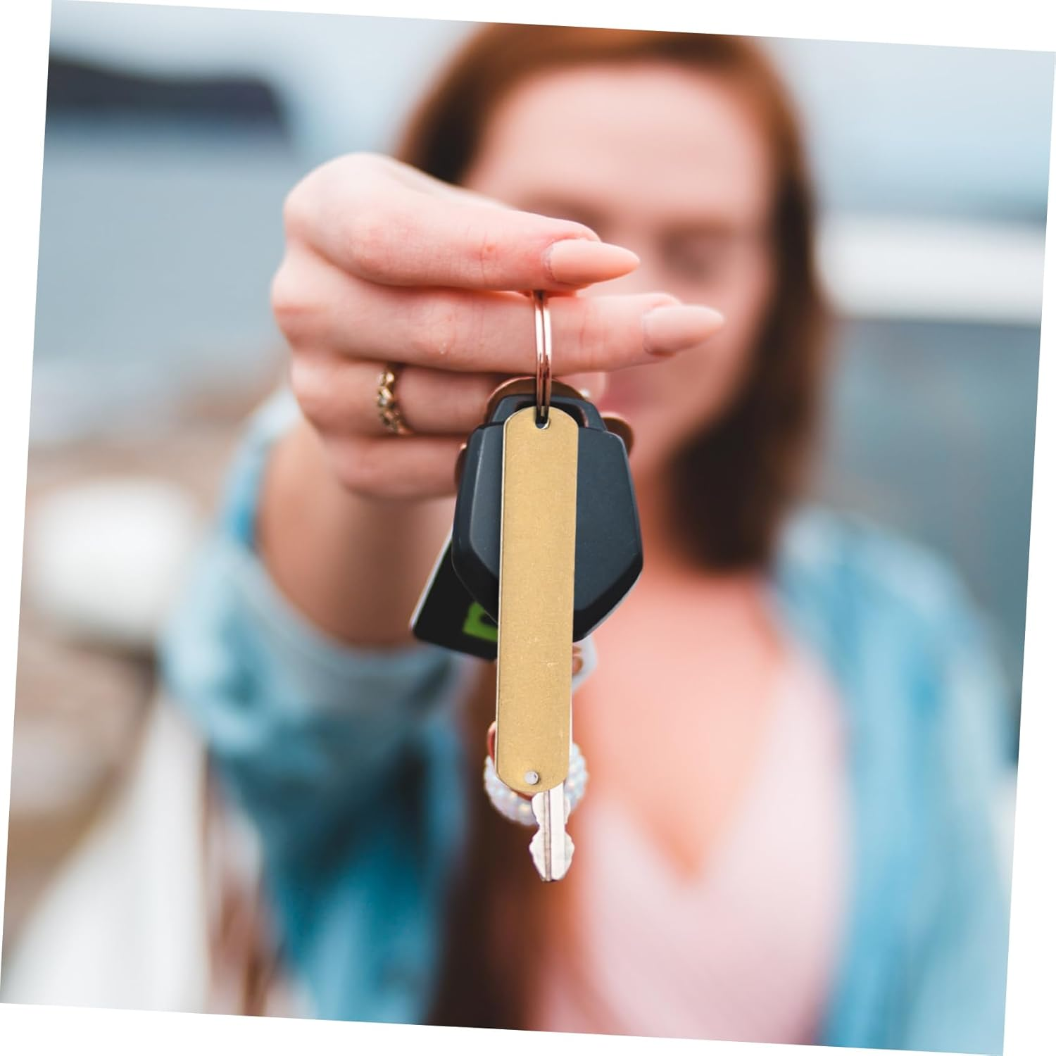 PLAFOPE 10Pcs Tags Elegant Shape Multi-Functional Keychain Luggage Tags Portable image number 3