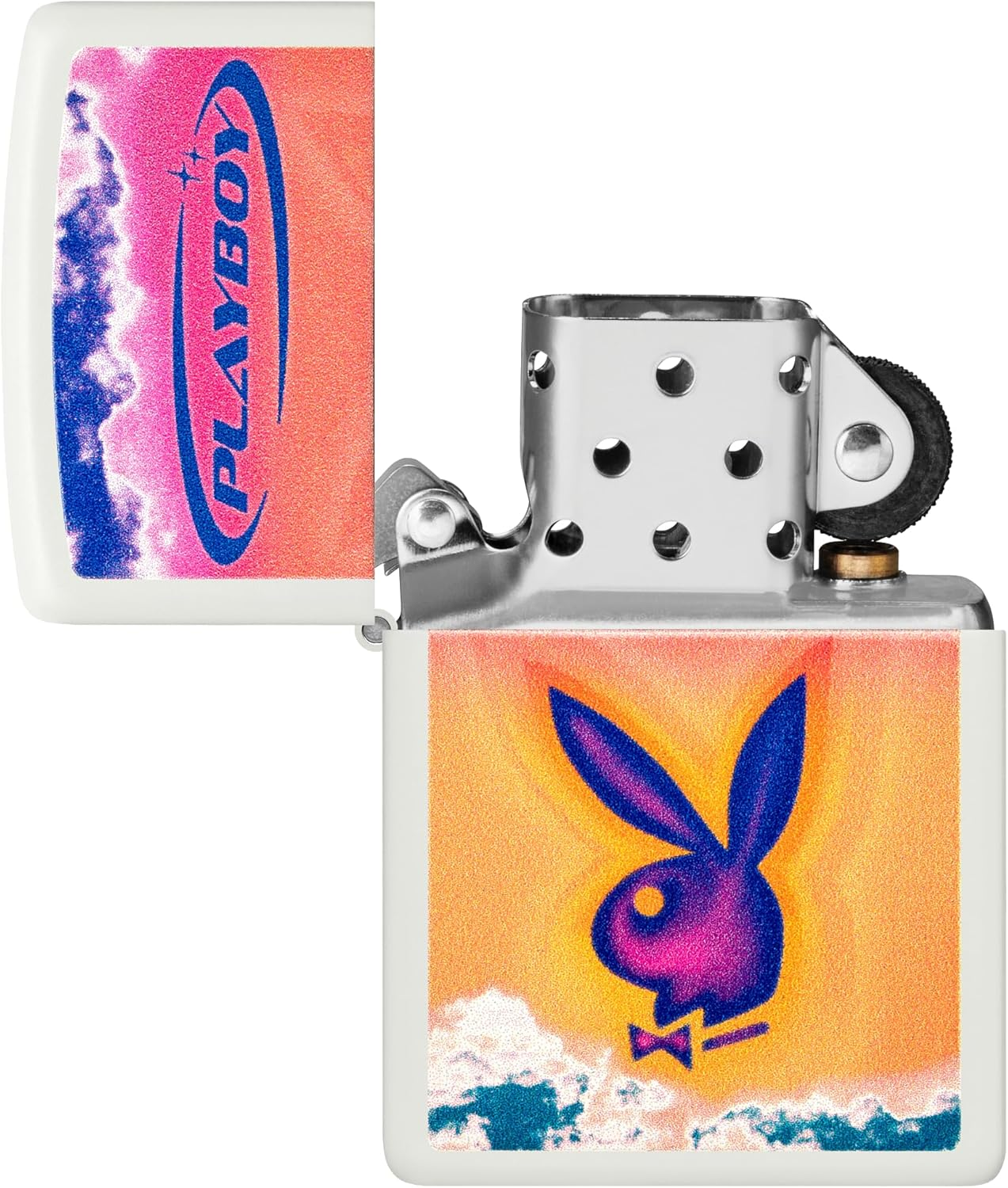 Zippo Playboy Windproof Lighter, White Matte image number 1