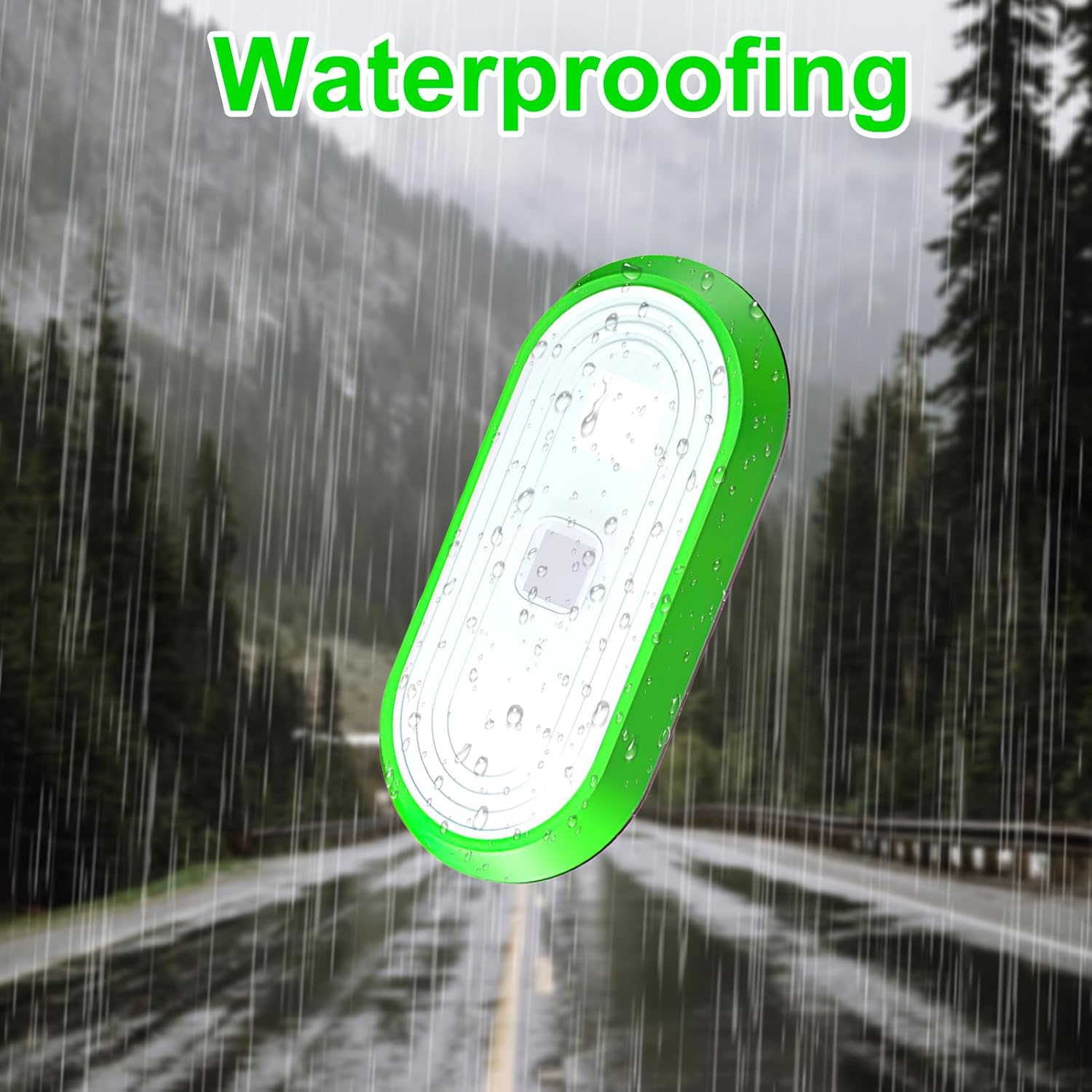 2 Pcs Small Clip on Running Light, Mini LED Torch for Runners Night Walking & Dog Outdoor Activities, Lightweight Hands Free Clip-On Flashlight 3 Light Modes Touch Adjustment (Green) image number 6