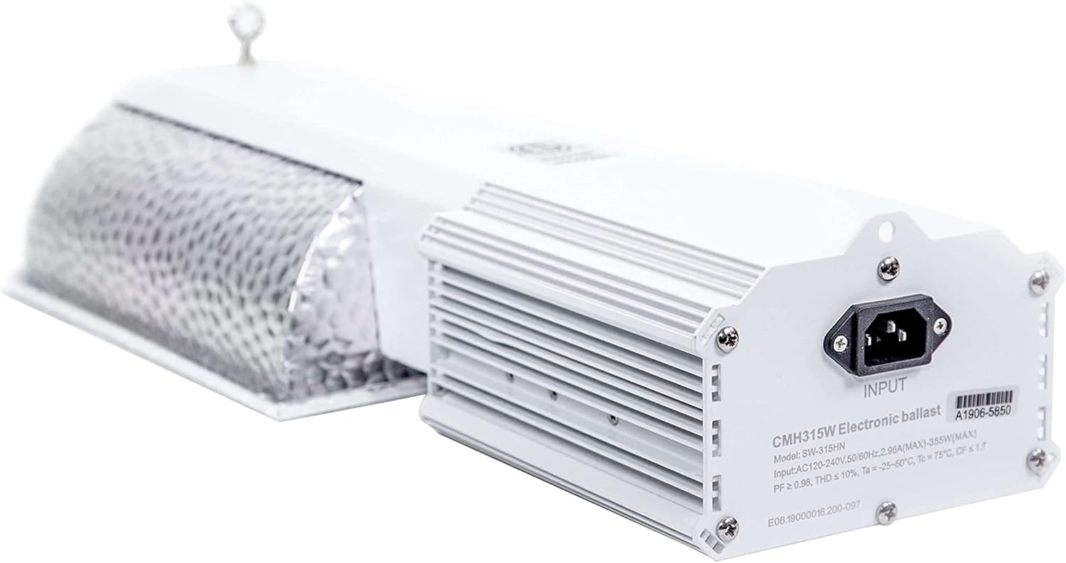 Sunstream 315 Watt Ceramic Metal Halide CMH Grow Light Fixture with 4200K Halide Bulb, Full-Spectrum Hydroponic Grow Light System Kits image number 1