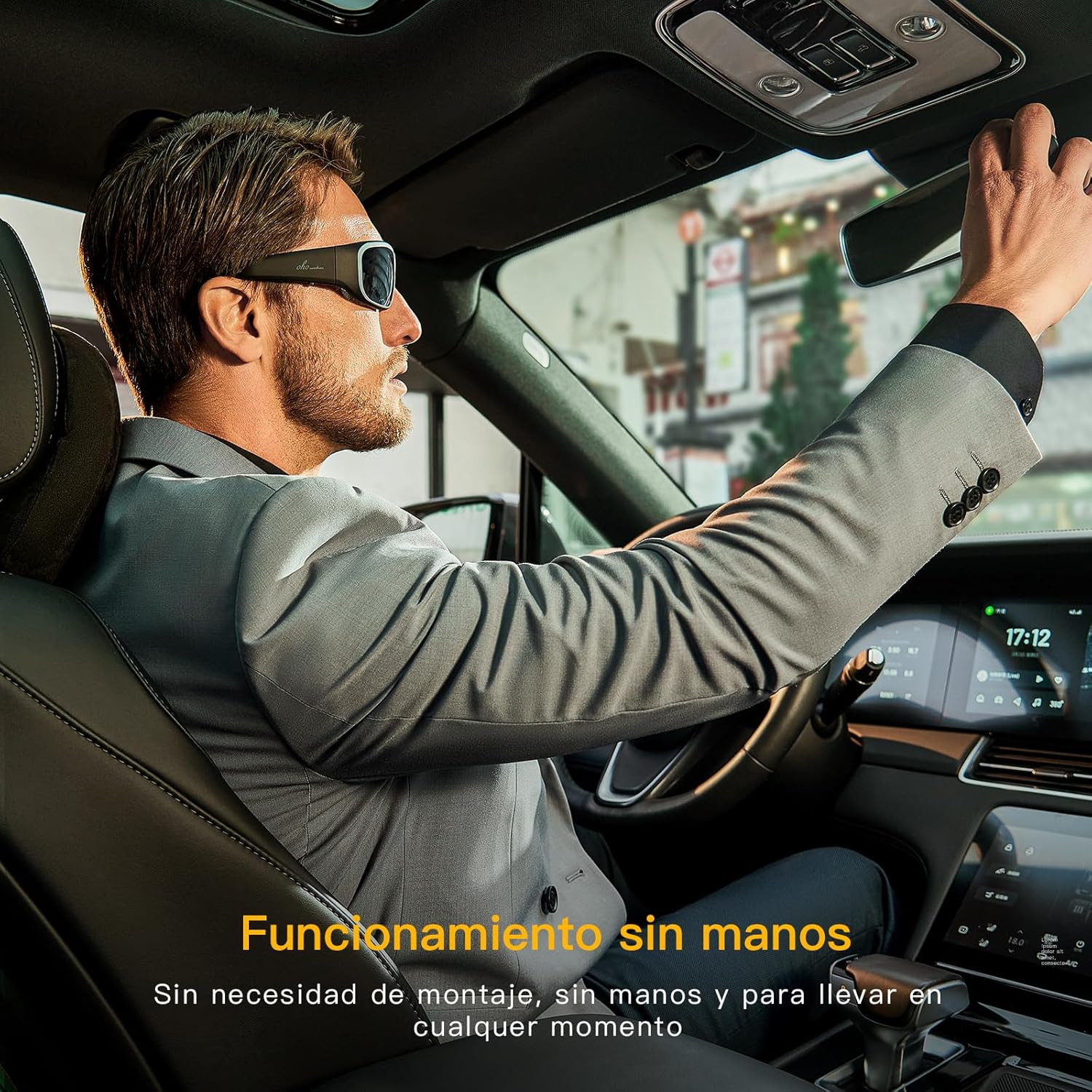 Oho 32GB Camera Glasses,24M Resolution H.265 1080P Smart Glasses with UV400 Sunglasses Lens for Outdoor Sport,Unisex - Black Frame-Black Lens-128Gb image number 2