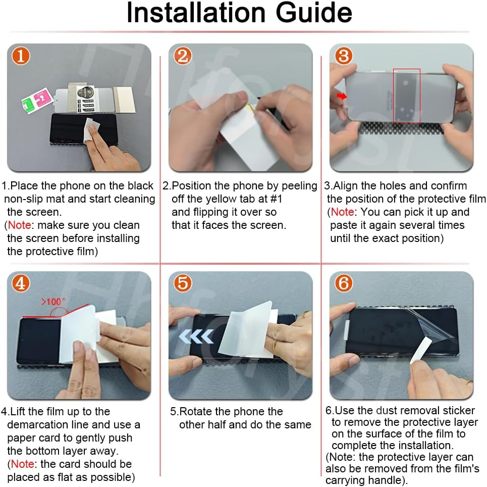 Hhfcryst Pack of 3 Hydrogel Film for Honor Magic V5, TPU Protective Film, Soft HD Clear Screen Protector, Scratch-Resistant, No Bubbles (Not Tempered Glass) image number 4