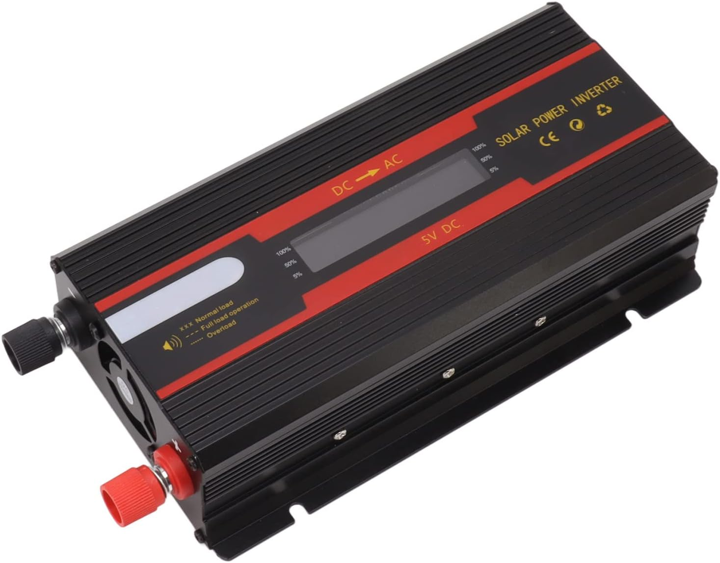 1000W Pure Sine Power Inverter 12V/24V to AC, Intelligent LCD Display Auto Cooling Dual USB & Cigarette Lighter image number 6