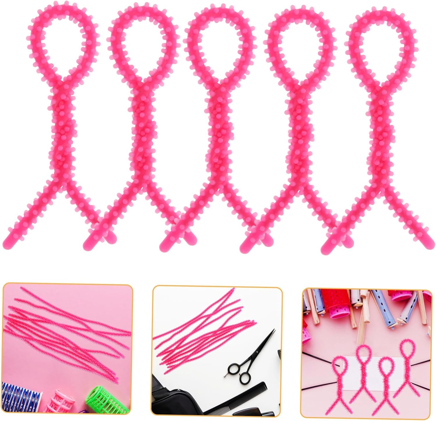 40Pcs Spiral Hair Roller for Wavy Hair Perm Rods Spiral Design for Quick Styling at Home image number 3