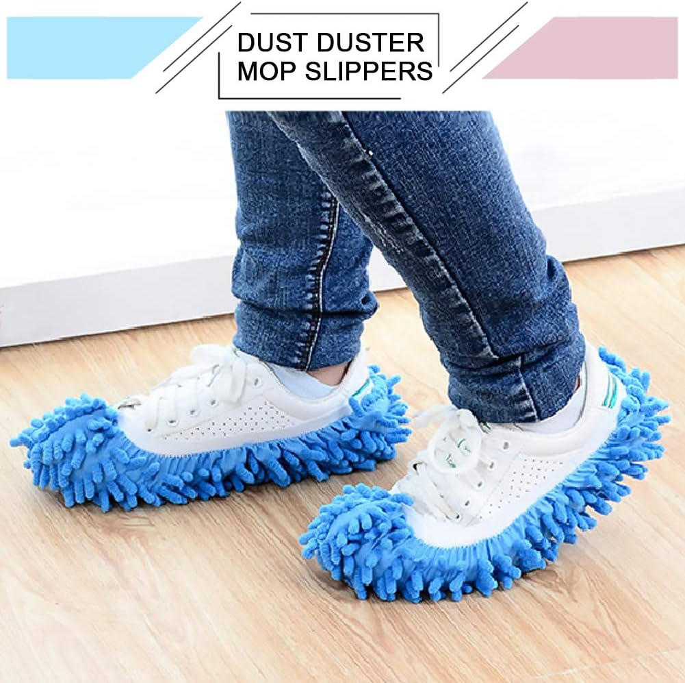 Cosywell Mop Slippers Shoes Cover Dust Duster Slippers Cleaning Floor House Washable 10 PCS 5 Pairs