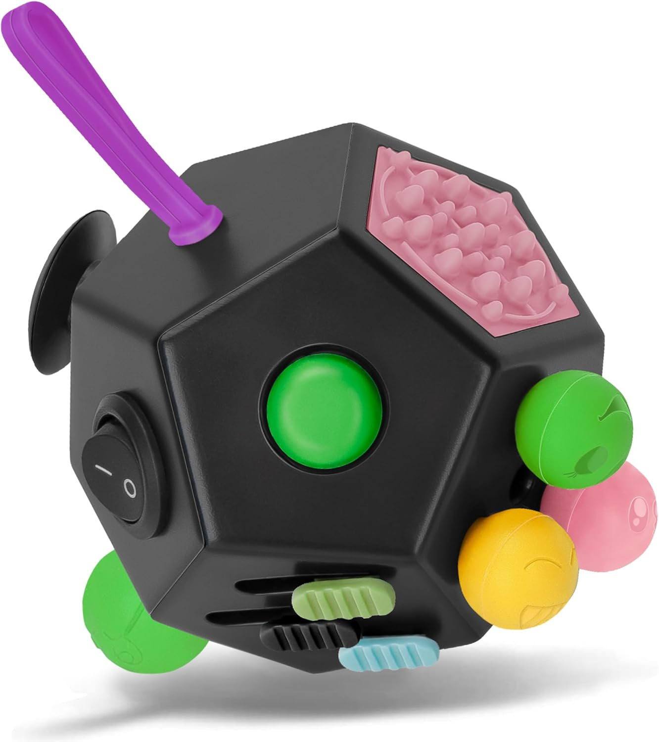 Milifox 12 Sided Fidget Cube - Fidget Cube Toy for Adults & Kids