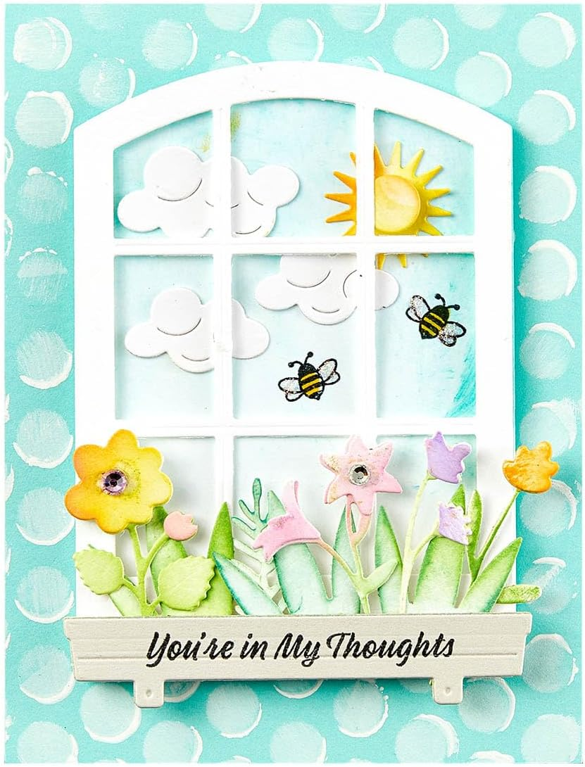Spellbinders Sending Sunshine Sentiments Clear Stamp Set image number 3