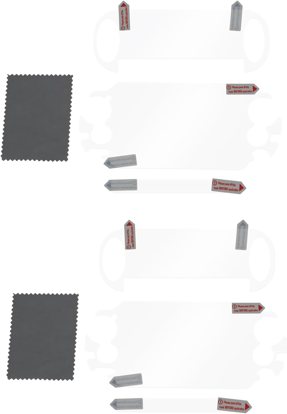 SG Store 2 Sets Front and Back Screen Protector Film Compatible with Sony PS Vita PSV1000