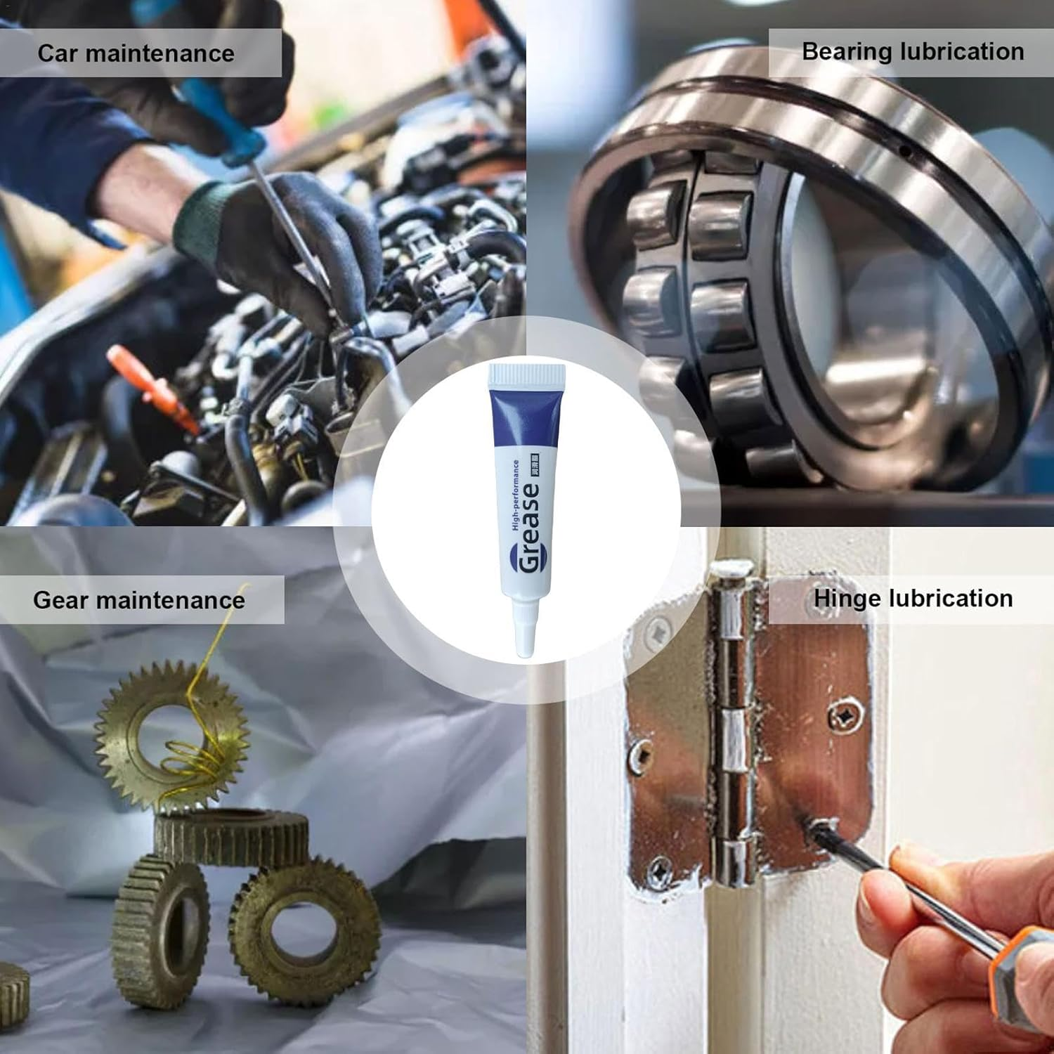 Silicone Grease for Rings | 10Pcs Multi Purpose Silicone Grease | Waterproof Plumbers Grease | Performance Seal Lubricating Oil for Use Most Surfaces, No Drip, No Freeze Lubrication image number 2