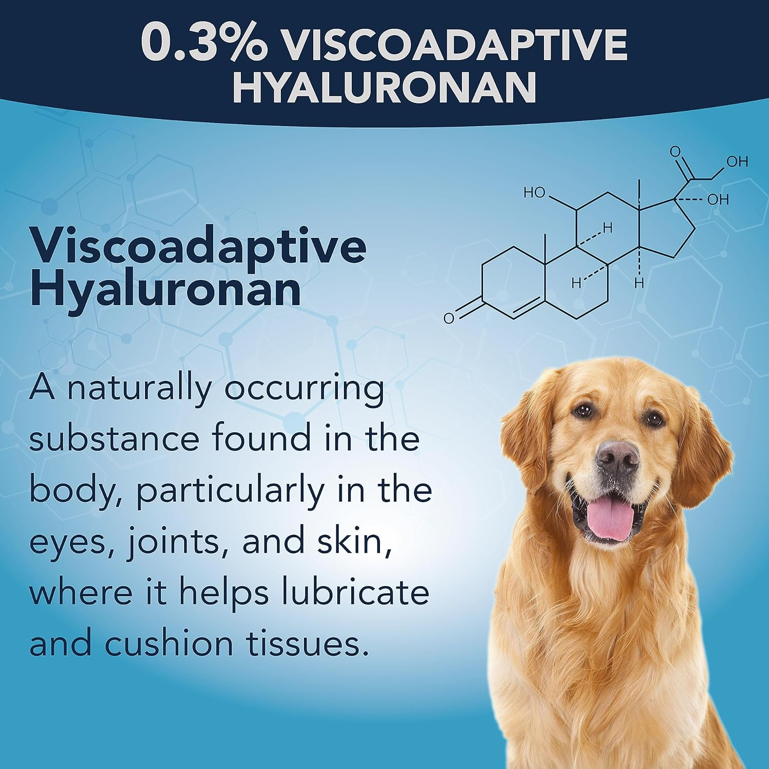 NOVEHA Pet Gel Eye Drops with 0.3% Viscoadaptive Hyaluronan | Eye Solution for Severe Dry Eyes - Long Lasting Hydration, Reduces Nuisance, Swelling & Dryness - Eye Lube for Dogs and Cats (2X10Ml) image number 5