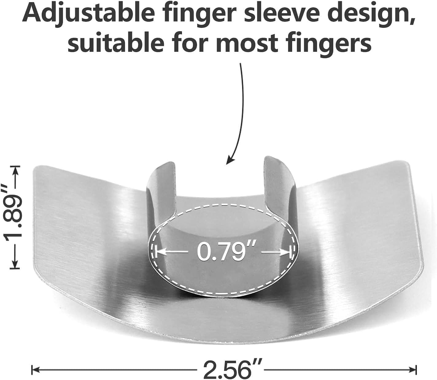 Youerte 2 PCS Finger Guard for Cutting Kitchen Tool Finger Guard Stainless Steel Finger Protector Avoid Hurting When Slicing and Dicing Kitchen Safe Chop Cut Tool image number 4