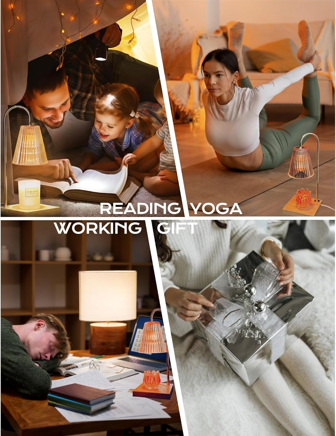 Candle Warmer Lamp with Timer - Perfect Home Decor for Mom and Women'S Day | Wax Melt Warmer for Birthday and Housewarming Gifts | Mothers Day Gift image number 4