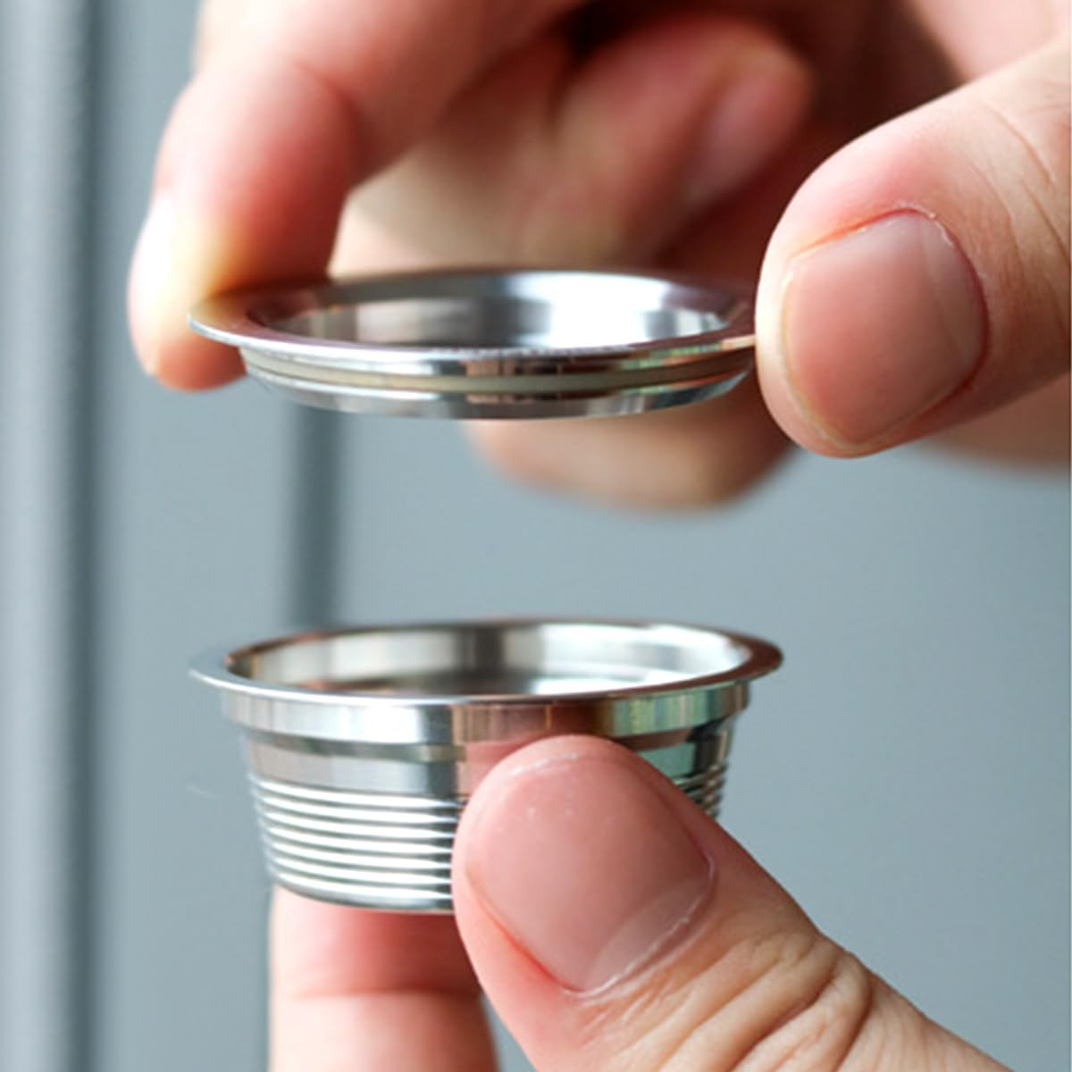 XBERSTAR Metal Coffee Reusable Capsules Filter Pods for LAVAZZA a MODO MIO JOLIE (Stainless Steel) image number 6