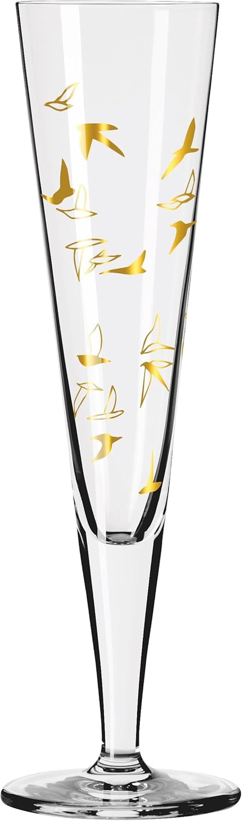 RITZENHOFF Goldnacht Duett 6261001 Champagne Glass 200 Ml Set of 2 with Real Gold Made in Germany image number 6