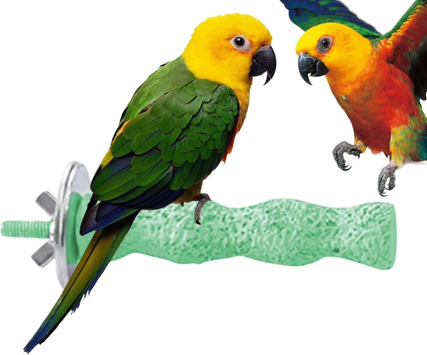 Bird Cage Perch - Bird Paw Grinding Stick Toy,Paw Grinding Toys for Parrots Conure Cockatiel Lovebird Exercise Pet Training Outdoor Play image number 3