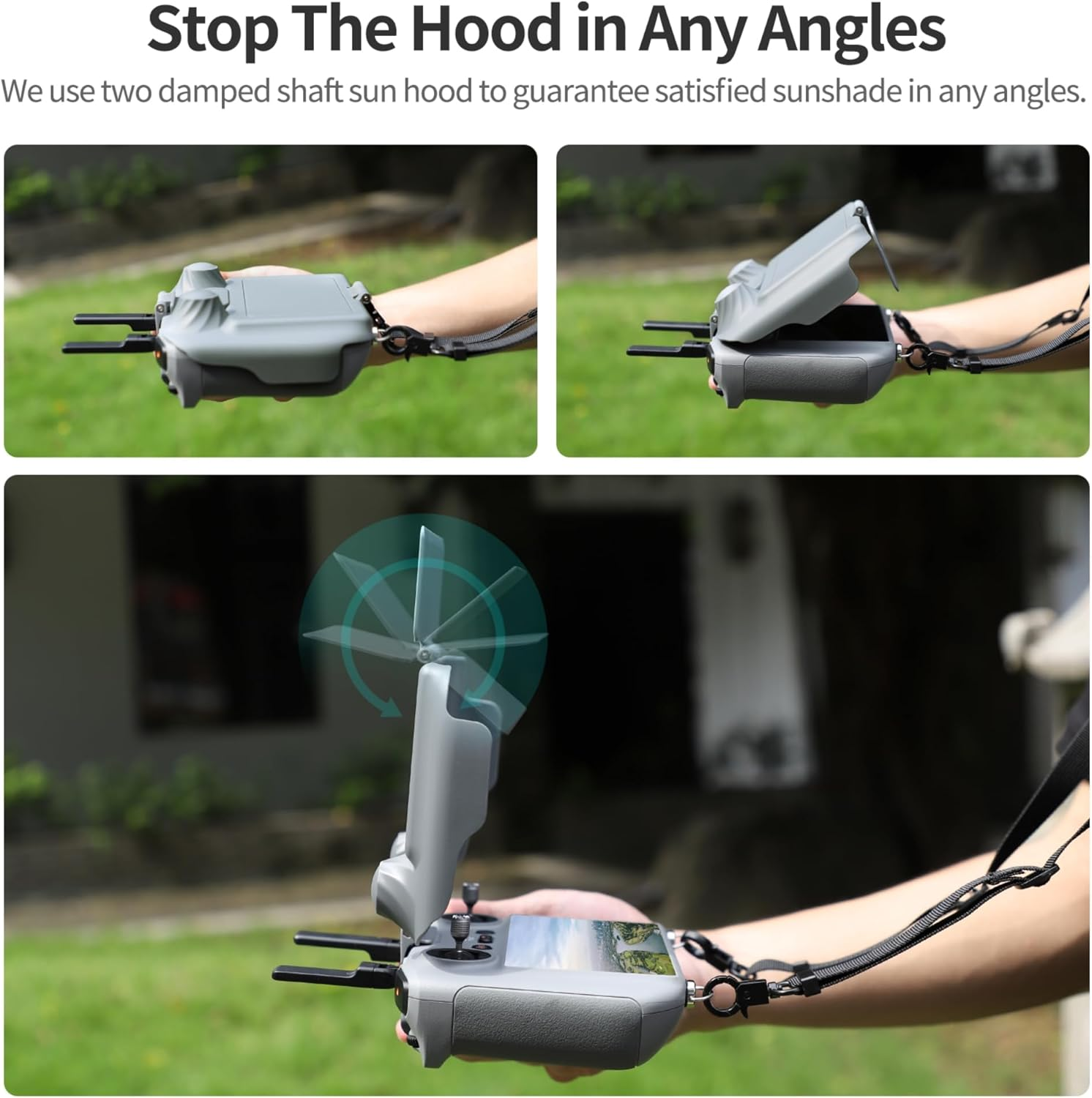 Sunshade Cover for DJI RC 2 (Mini4 Pro/Air 3), Sun Hood Drone Accessories image number 3