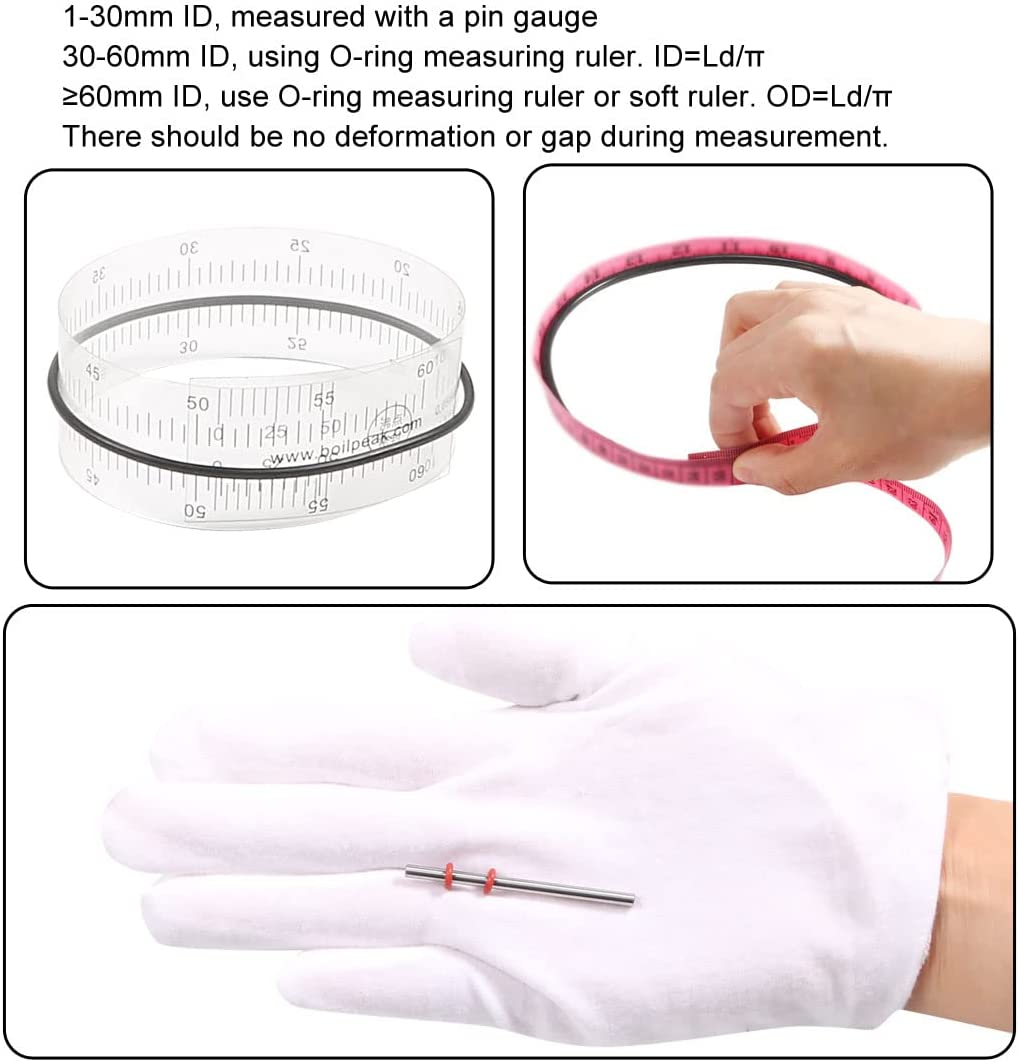 Uxcell 80Mm External Dia 2Mm Thickness Rubber Oil Sealed O Ring (5 Piece), Black image number 2