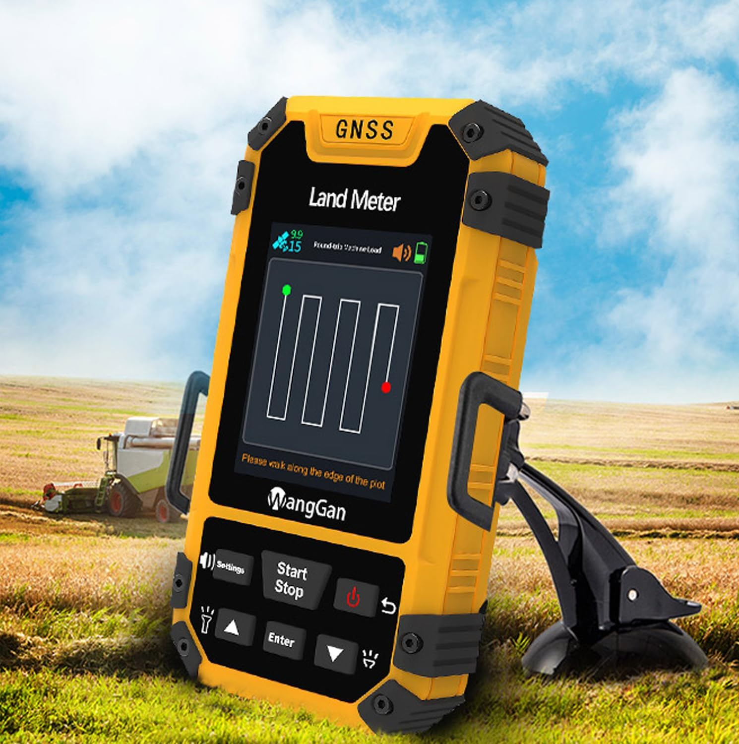 GPS Land Meter, Handheld GPS for Surveying, Professional Land Surveying Equipment,Gnss Receiver Surveryor Tool with Color Screen for Slope Distance/Area Measurement image number 1