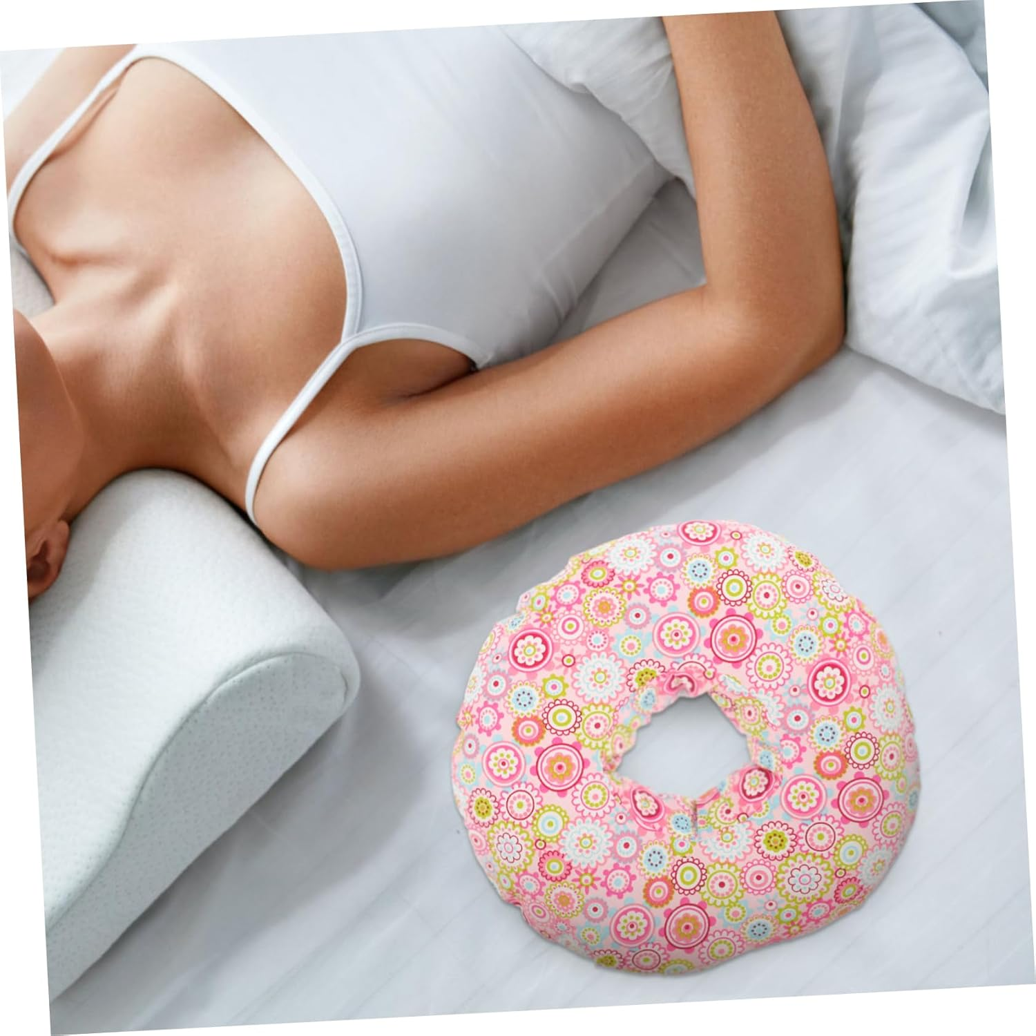 Mikinona Comfortable Ear Piercing Pillow Side Sleeping Pillow Hole for Easy Use image number 6
