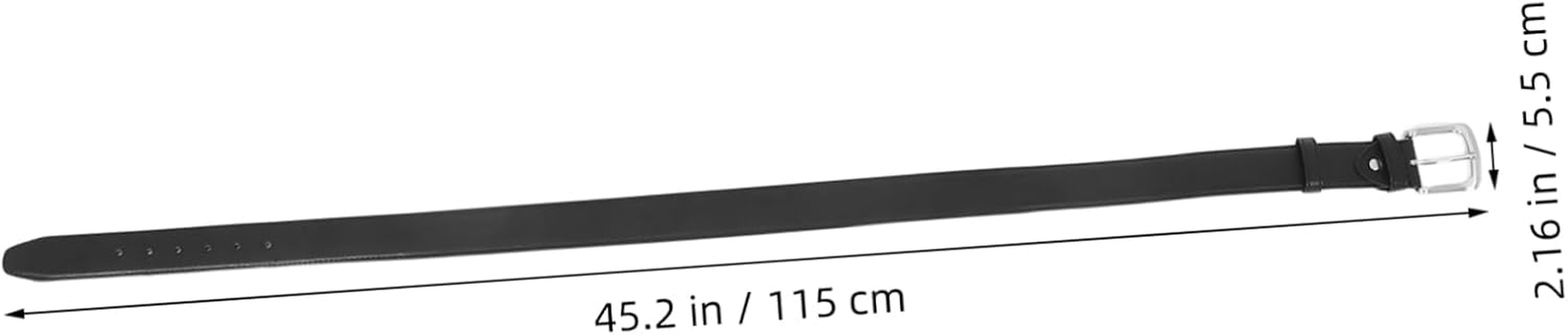 EXAOMBLE Hidden Zipper Money Belt with Concealed Waist Pouch, Black Pu Leather Travel Waistband for Men, Anti-Theft Secret Storage Belt 115Cm image number 3