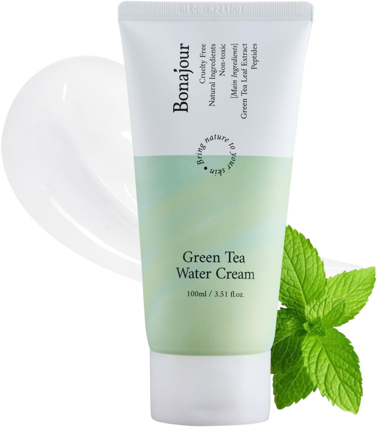 [Bonajour]Green Tea Natural Moisturizing Cream for Dry and Sensitive Skin, Best Face Moisturizer 100Ml image number 1